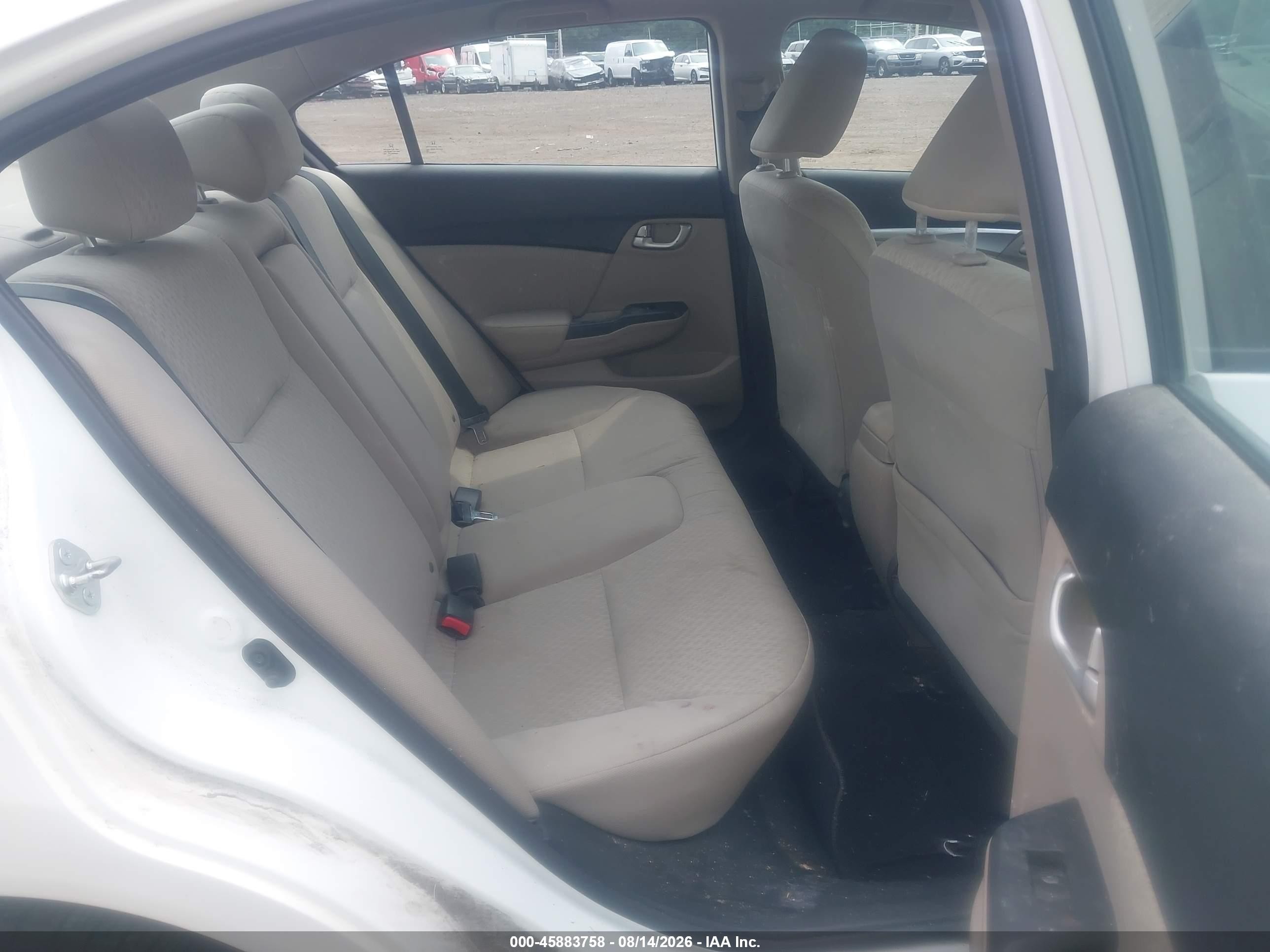 2014 Honda Civic Ex White vin: 19XFB2F82EE232367