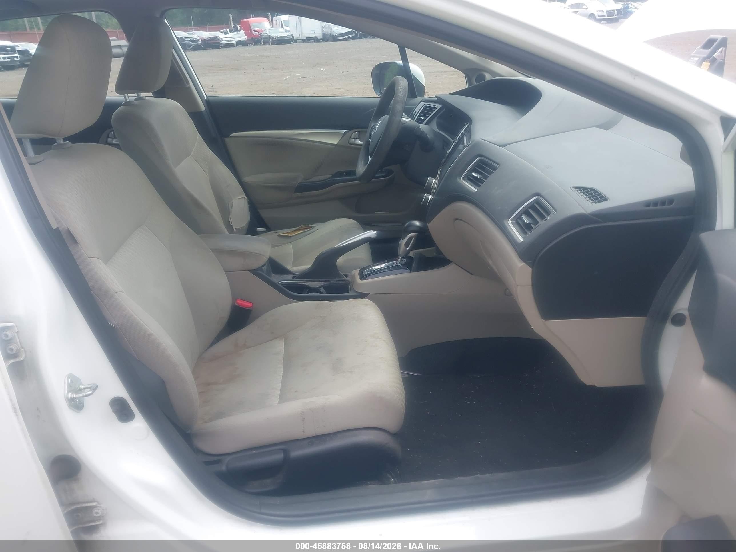 2014 Honda Civic Ex White vin: 19XFB2F82EE232367