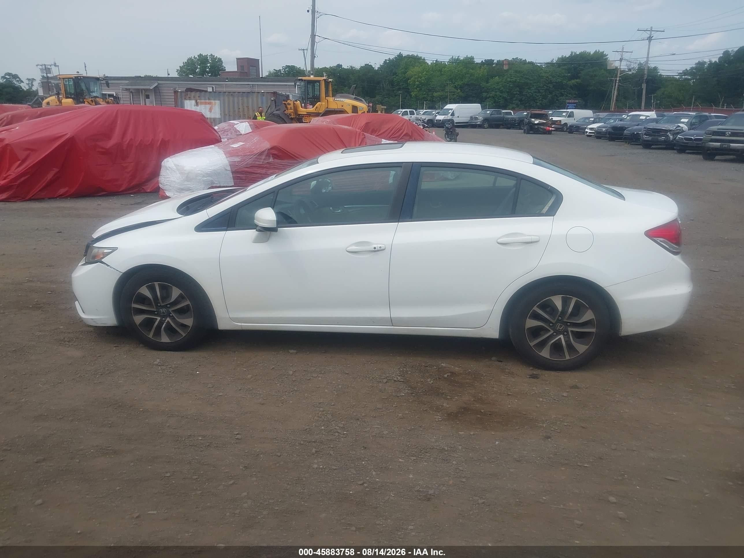 2014 Honda Civic Ex White vin: 19XFB2F82EE232367