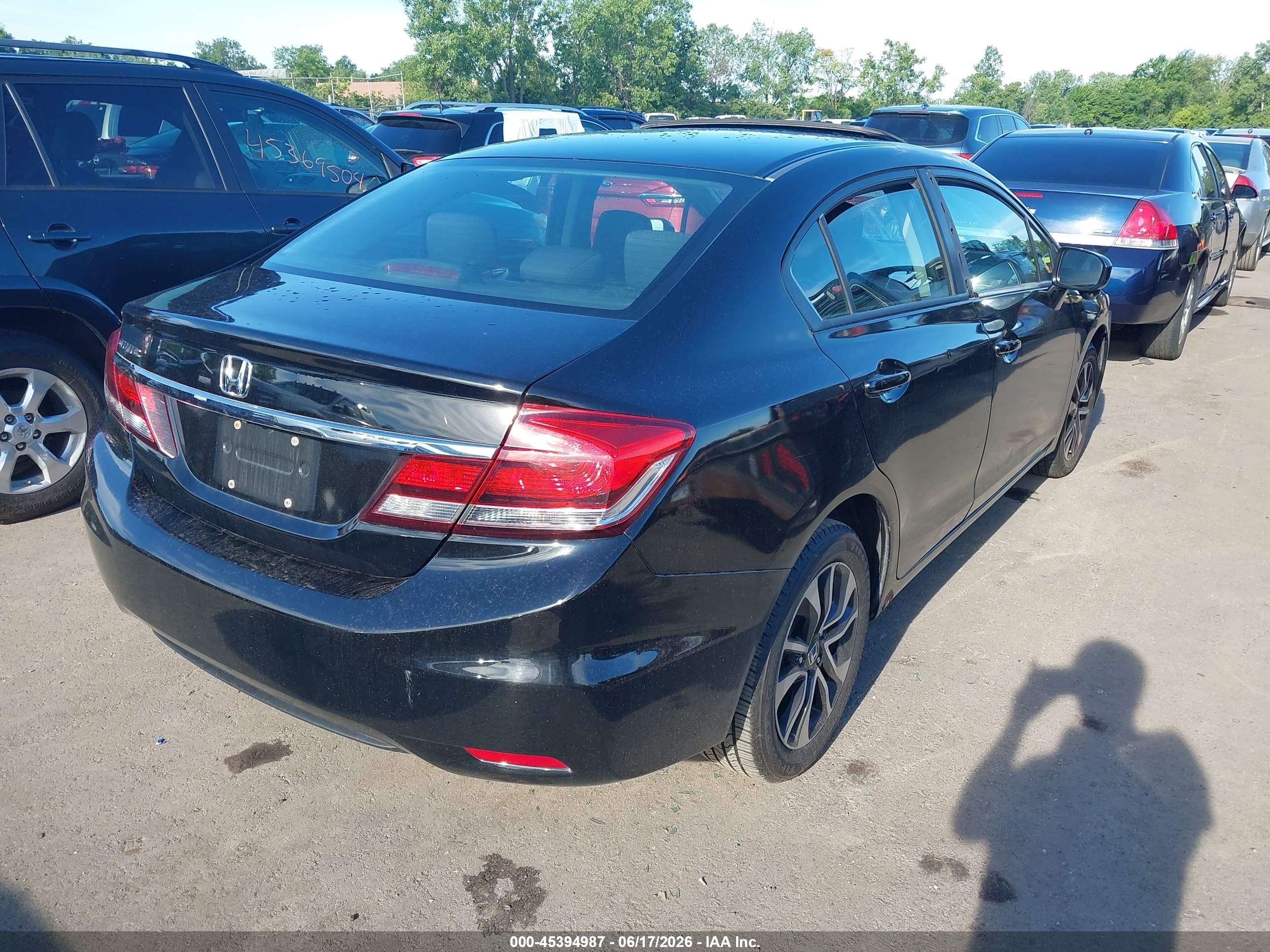 2015 Honda Civic Ex Black vin: 19XFB2F82FE004418