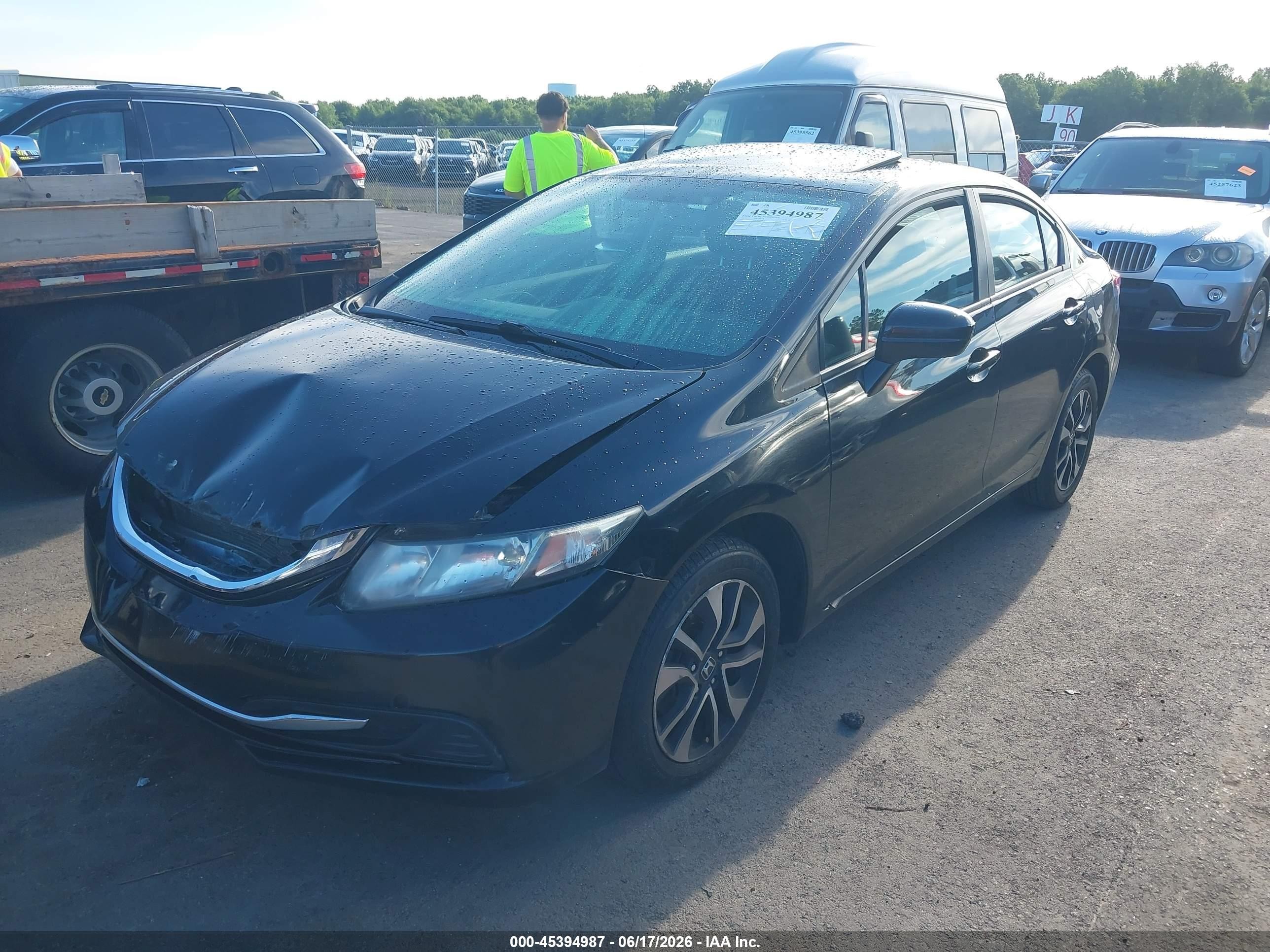 2015 Honda Civic Ex Black vin: 19XFB2F82FE004418