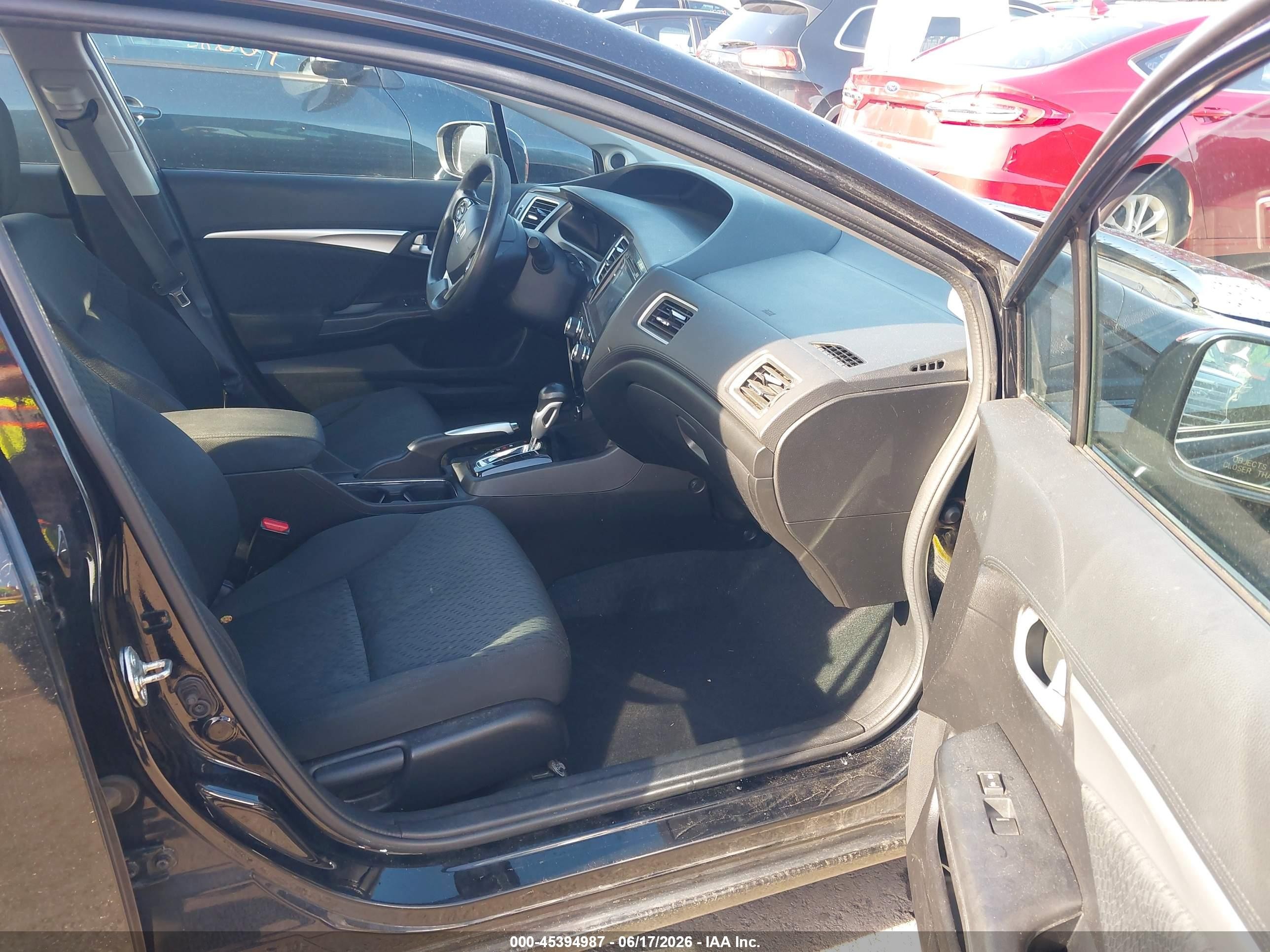 2015 Honda Civic Ex Black vin: 19XFB2F82FE004418