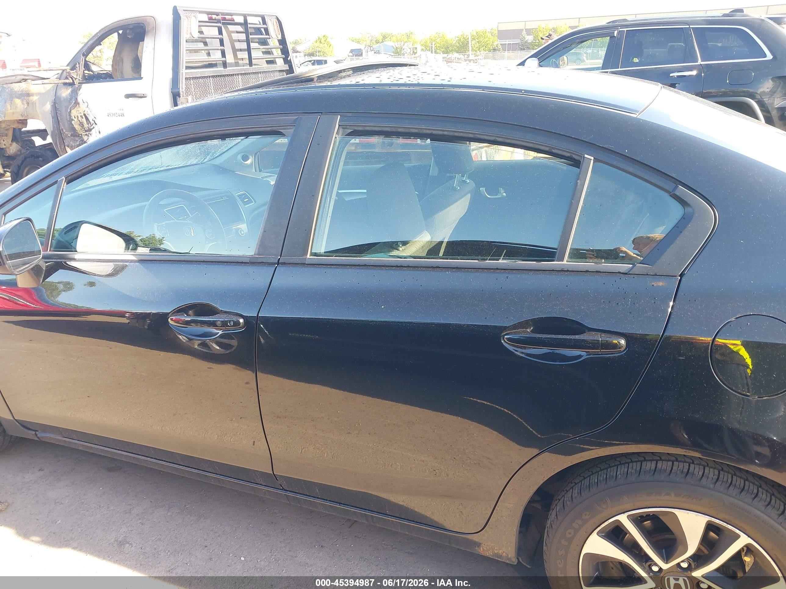 2015 Honda Civic Ex Black vin: 19XFB2F82FE004418