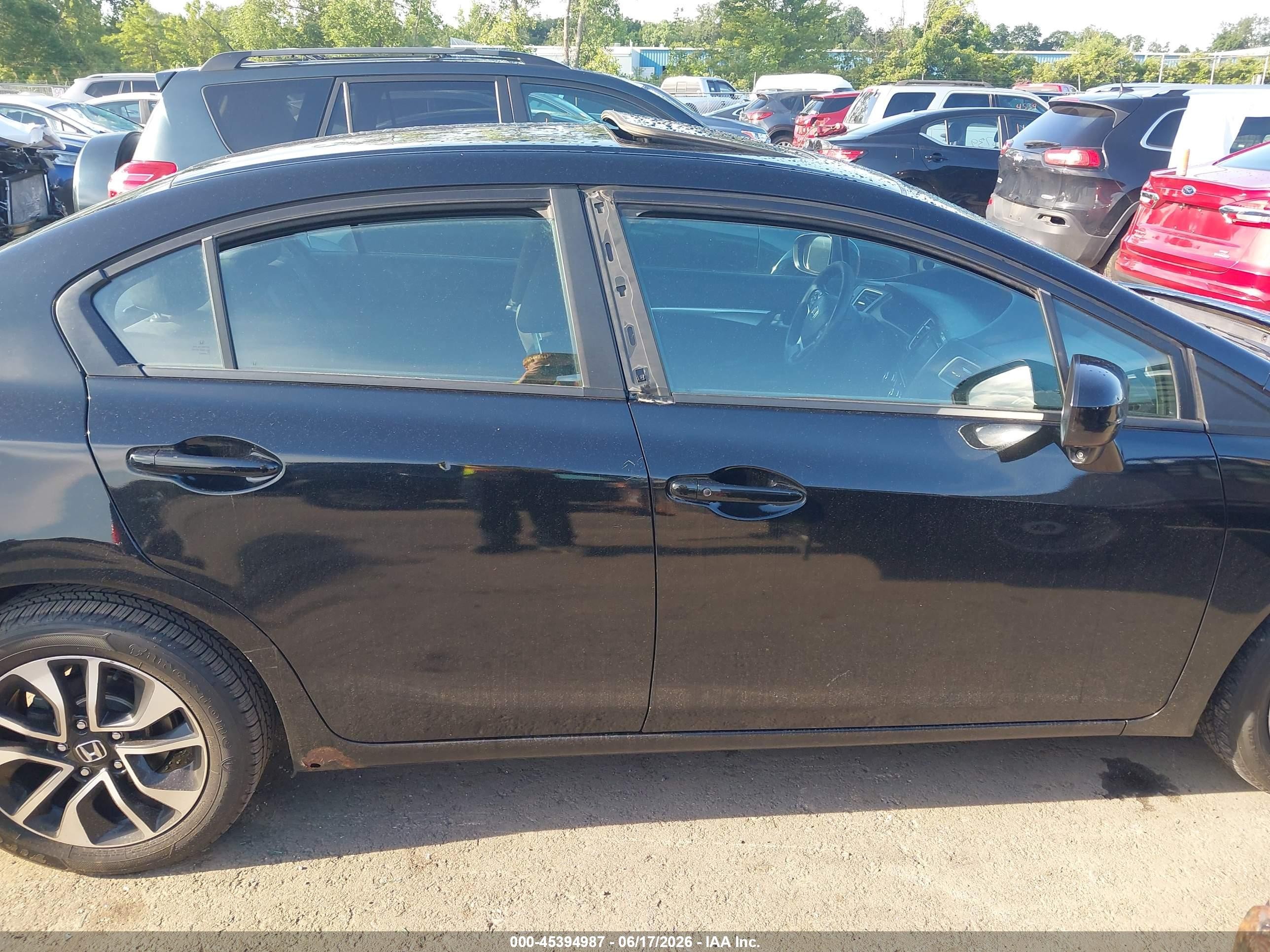 2015 Honda Civic Ex Black vin: 19XFB2F82FE004418