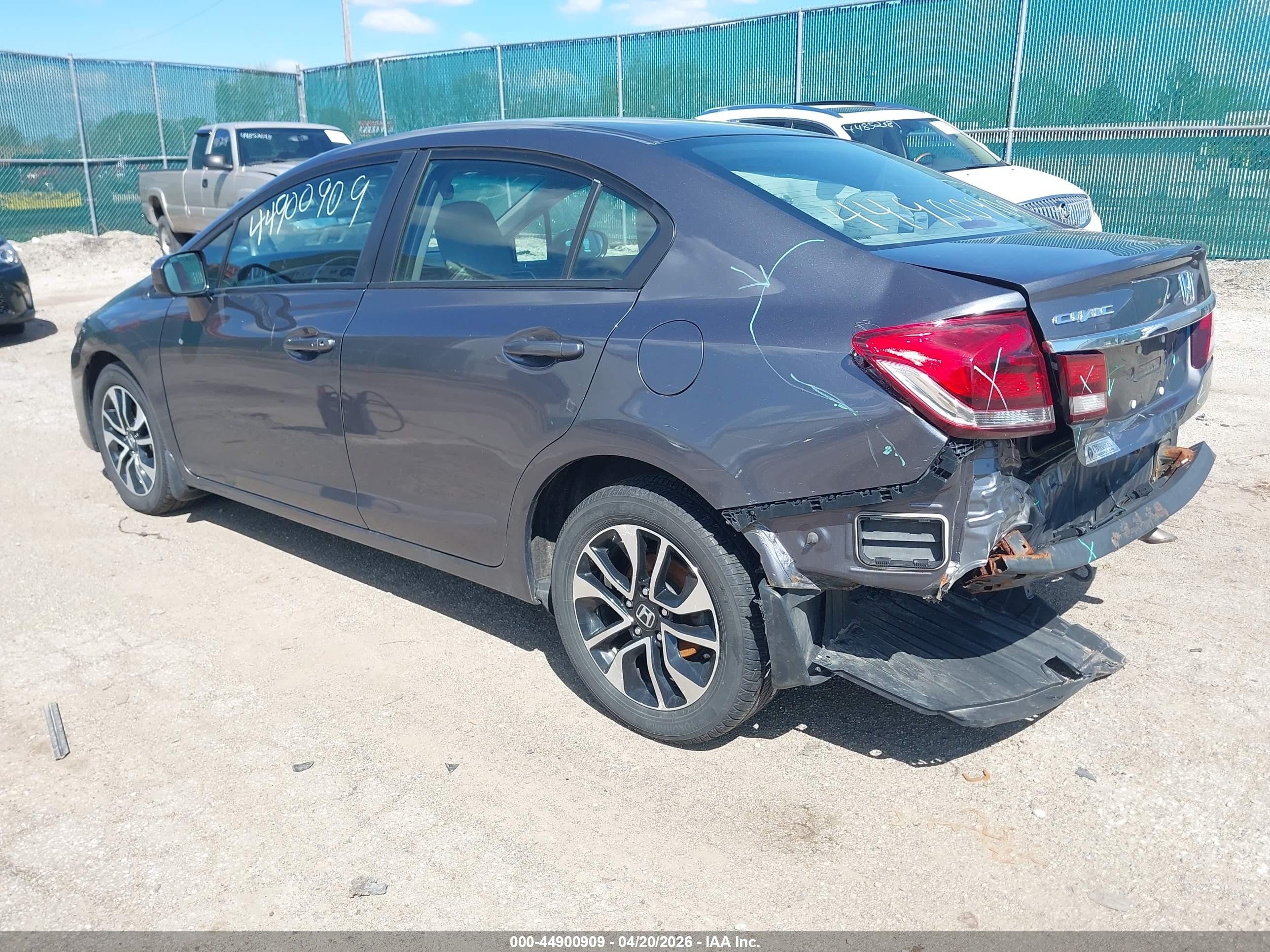 2015 Honda Civic Ex Gray vin: 19XFB2F82FE014835