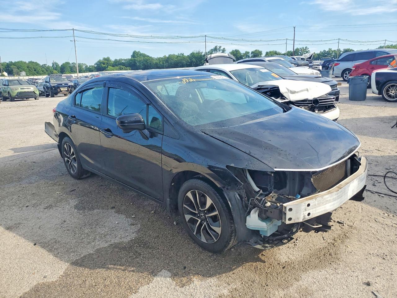 2015 Honda Civic Ex Black vin: 19XFB2F82FE024734