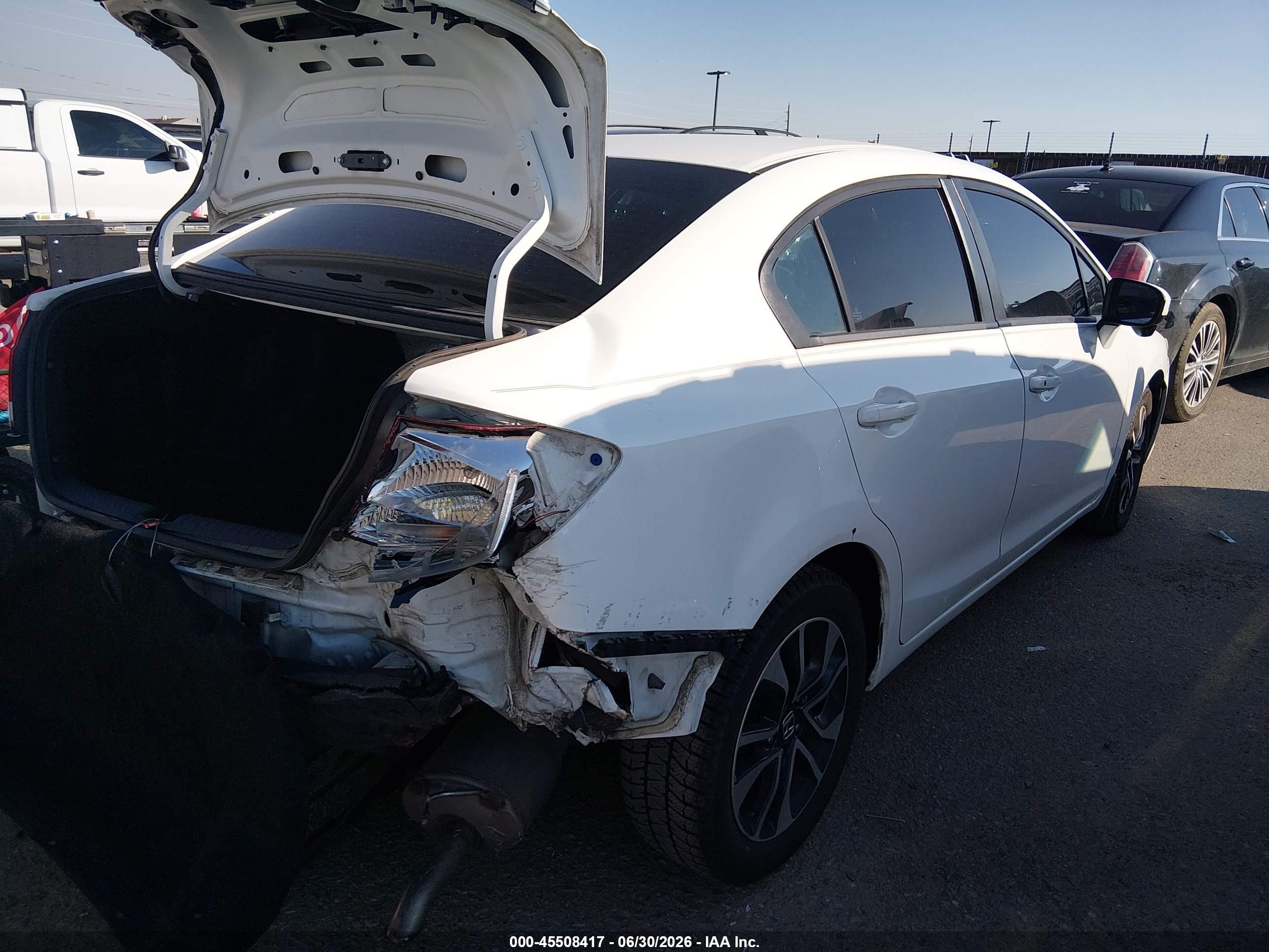 2015 Honda Civic Ex White vin: 19XFB2F82FE033904