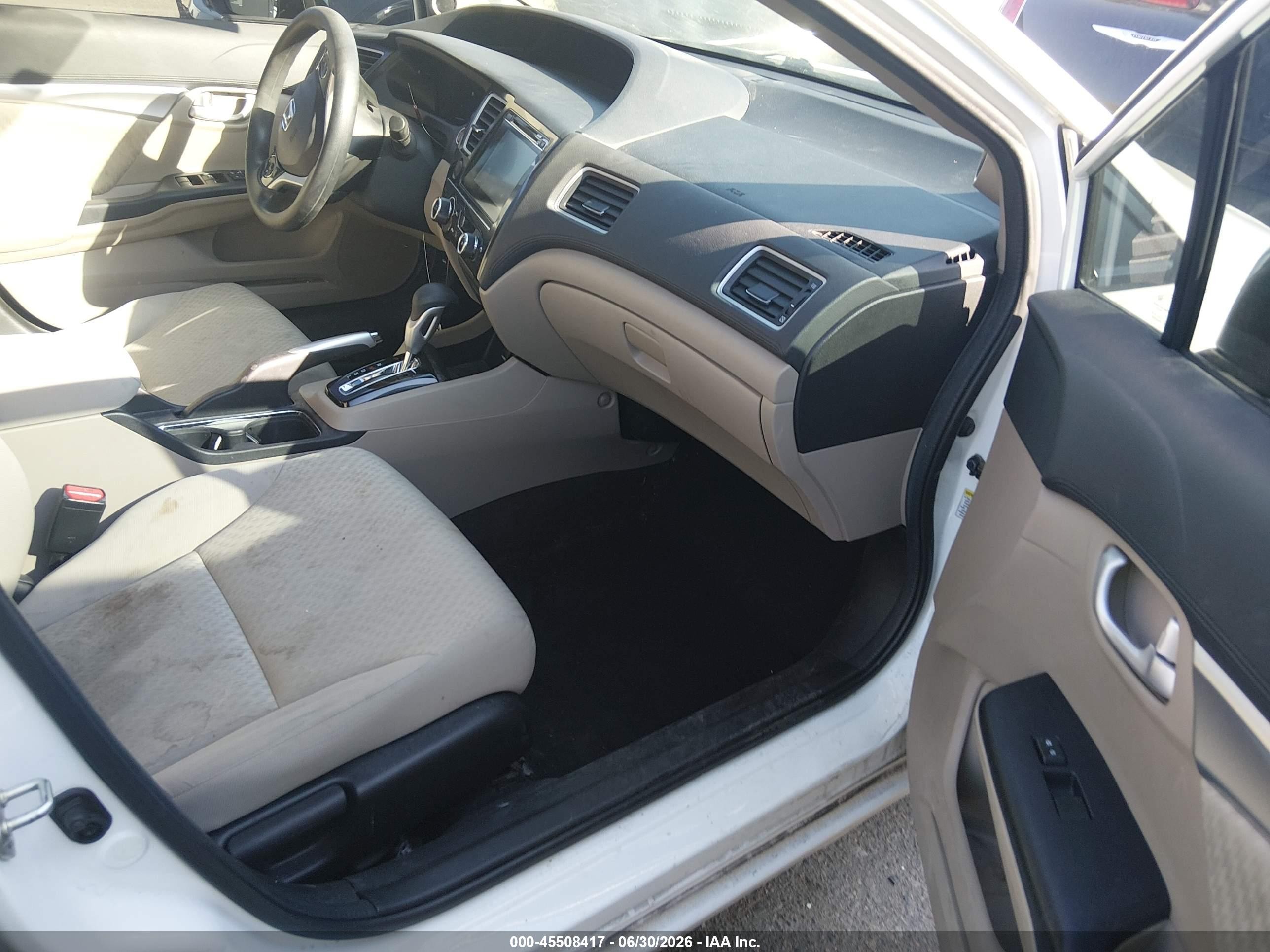 2015 Honda Civic Ex White vin: 19XFB2F82FE033904