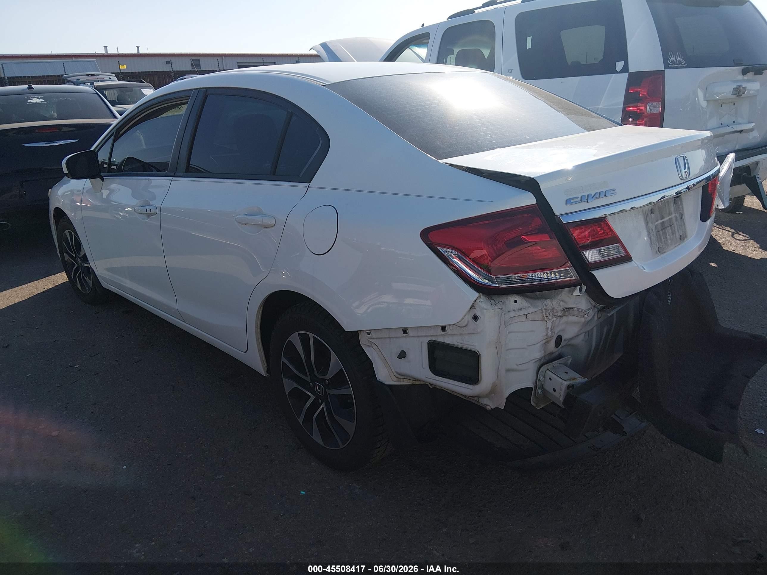 2015 Honda Civic Ex White vin: 19XFB2F82FE033904