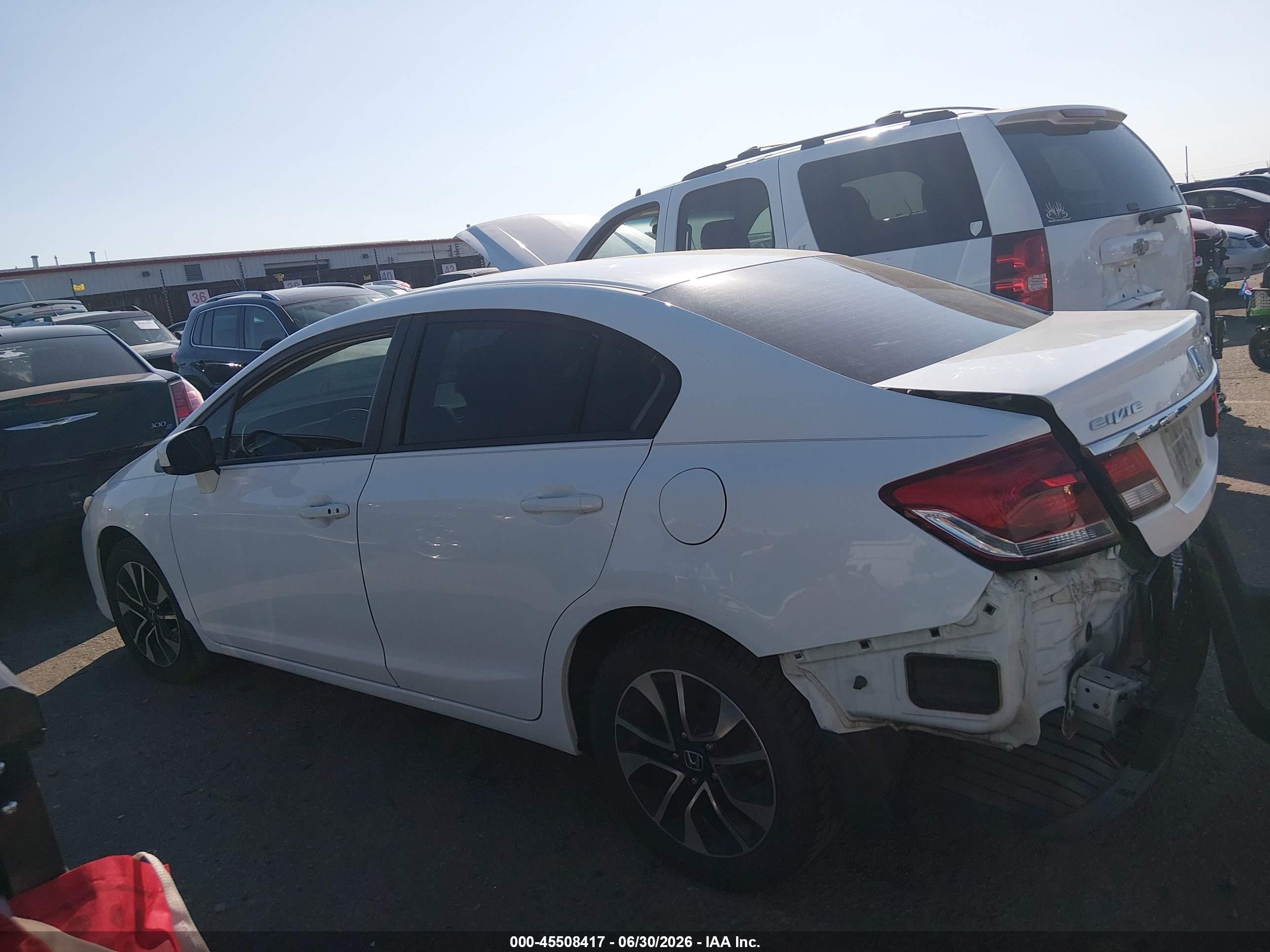 2015 Honda Civic Ex White vin: 19XFB2F82FE033904