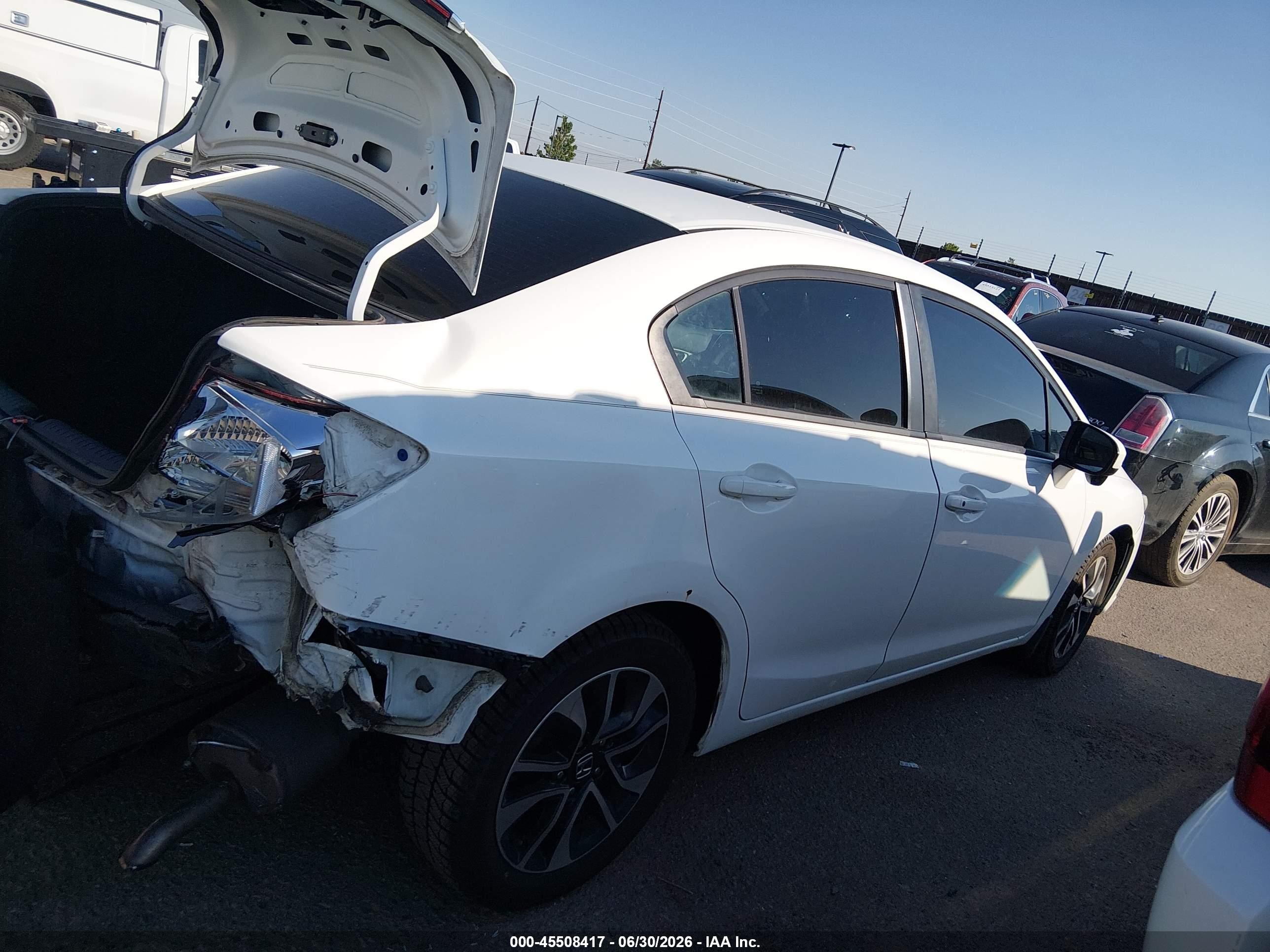 2015 Honda Civic Ex White vin: 19XFB2F82FE033904