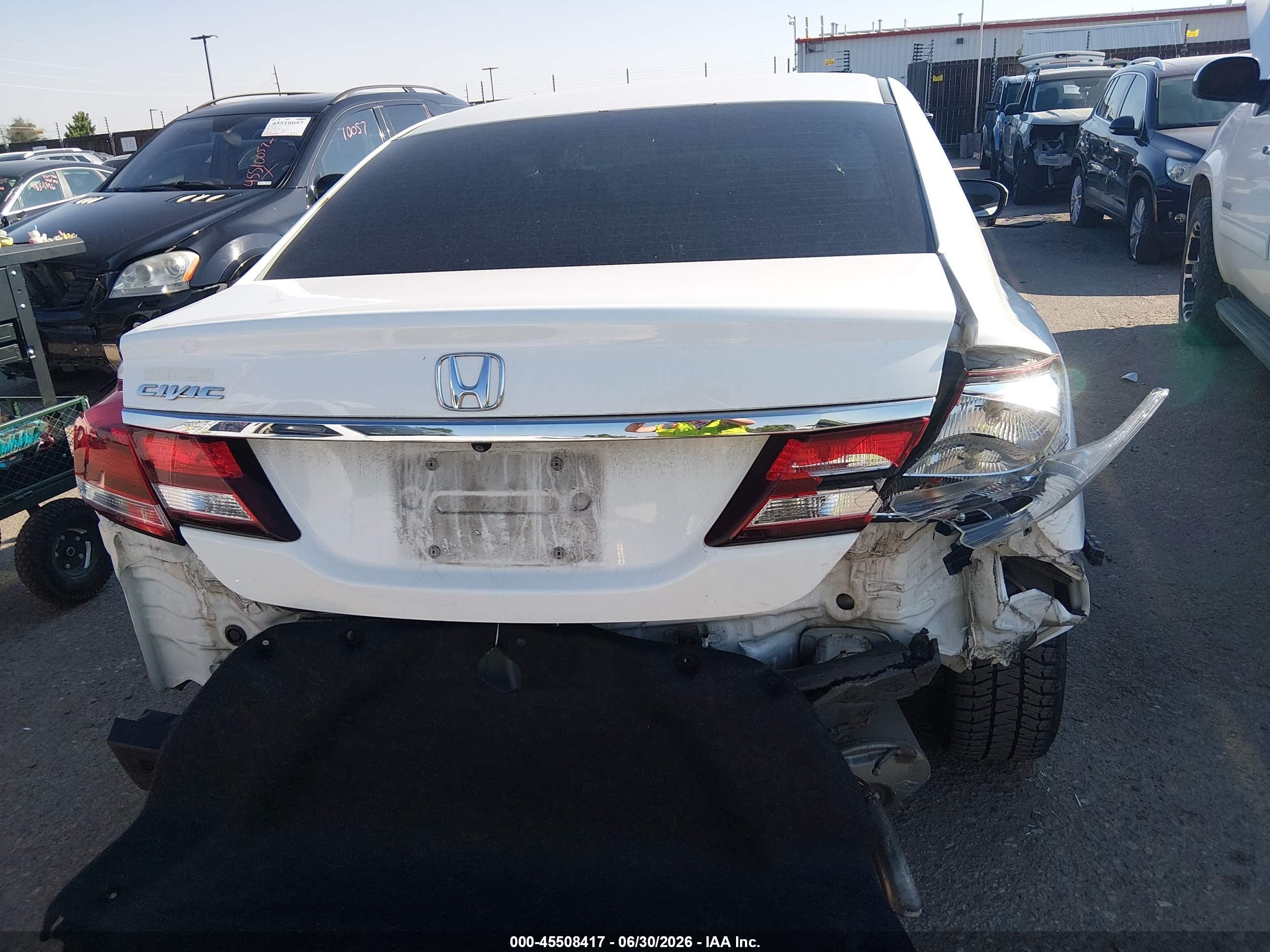 2015 Honda Civic Ex White vin: 19XFB2F82FE033904
