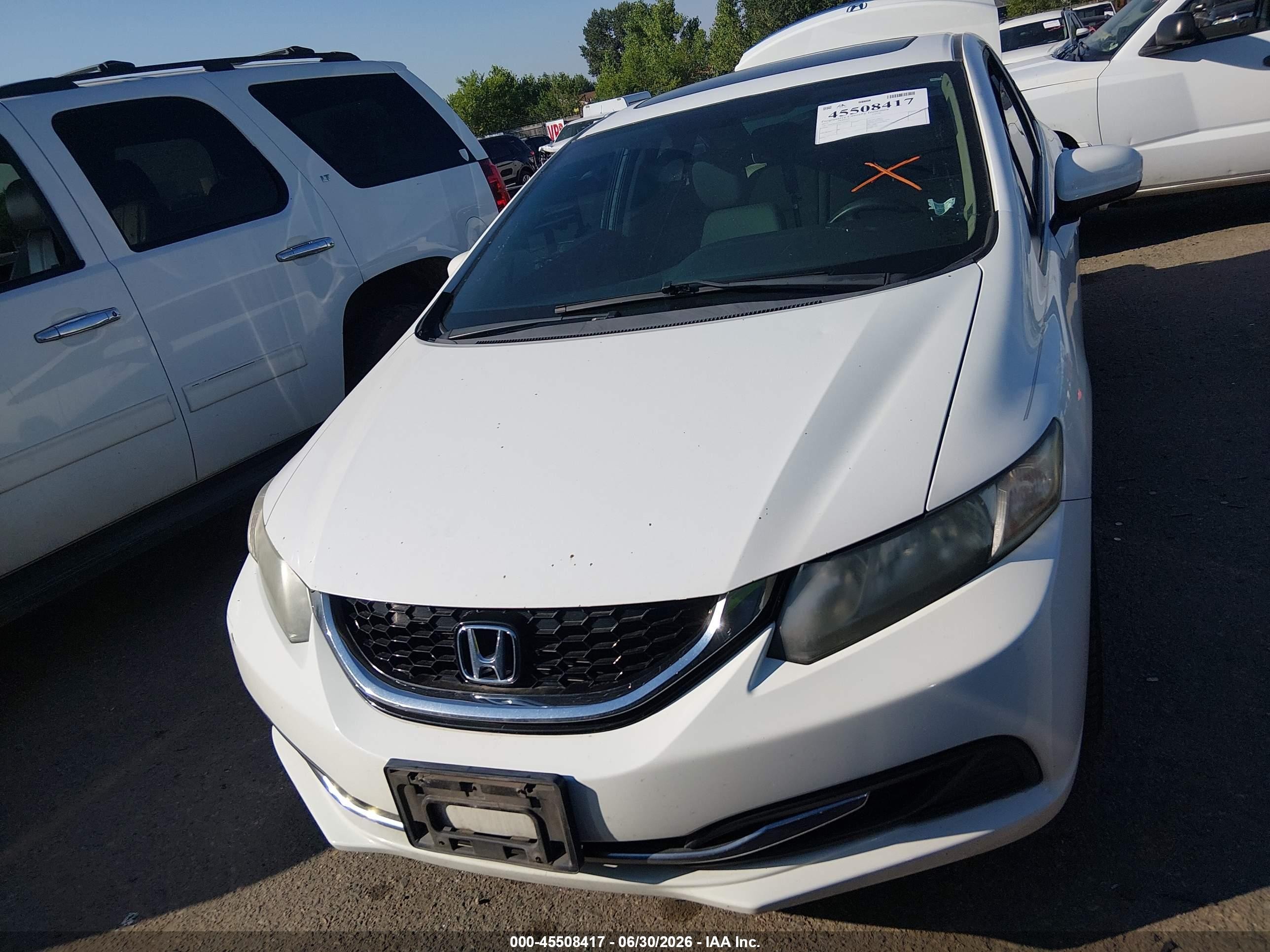 2015 Honda Civic Ex White vin: 19XFB2F82FE033904