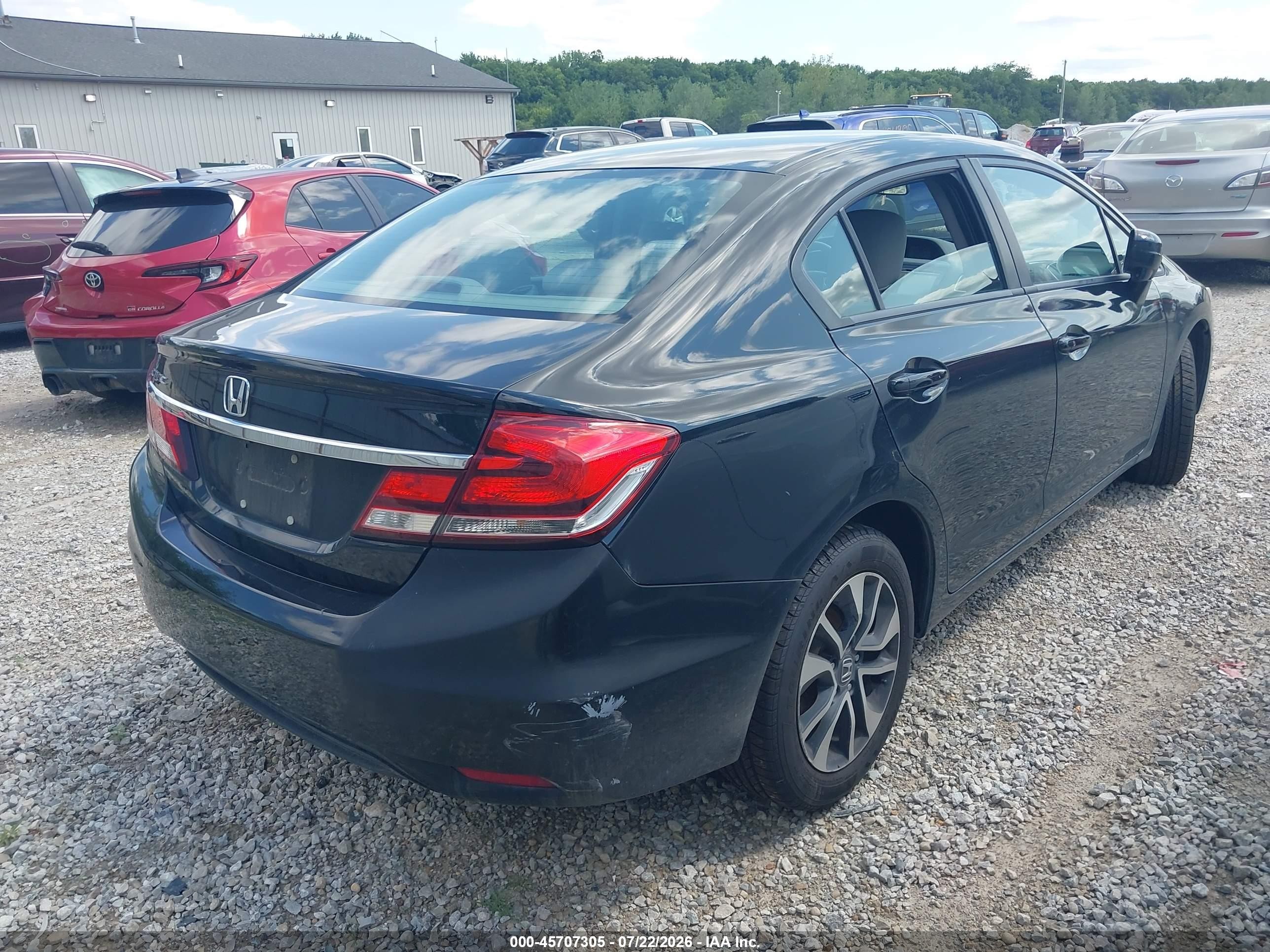 2015 Honda Civic Ex Black vin: 19XFB2F82FE045003