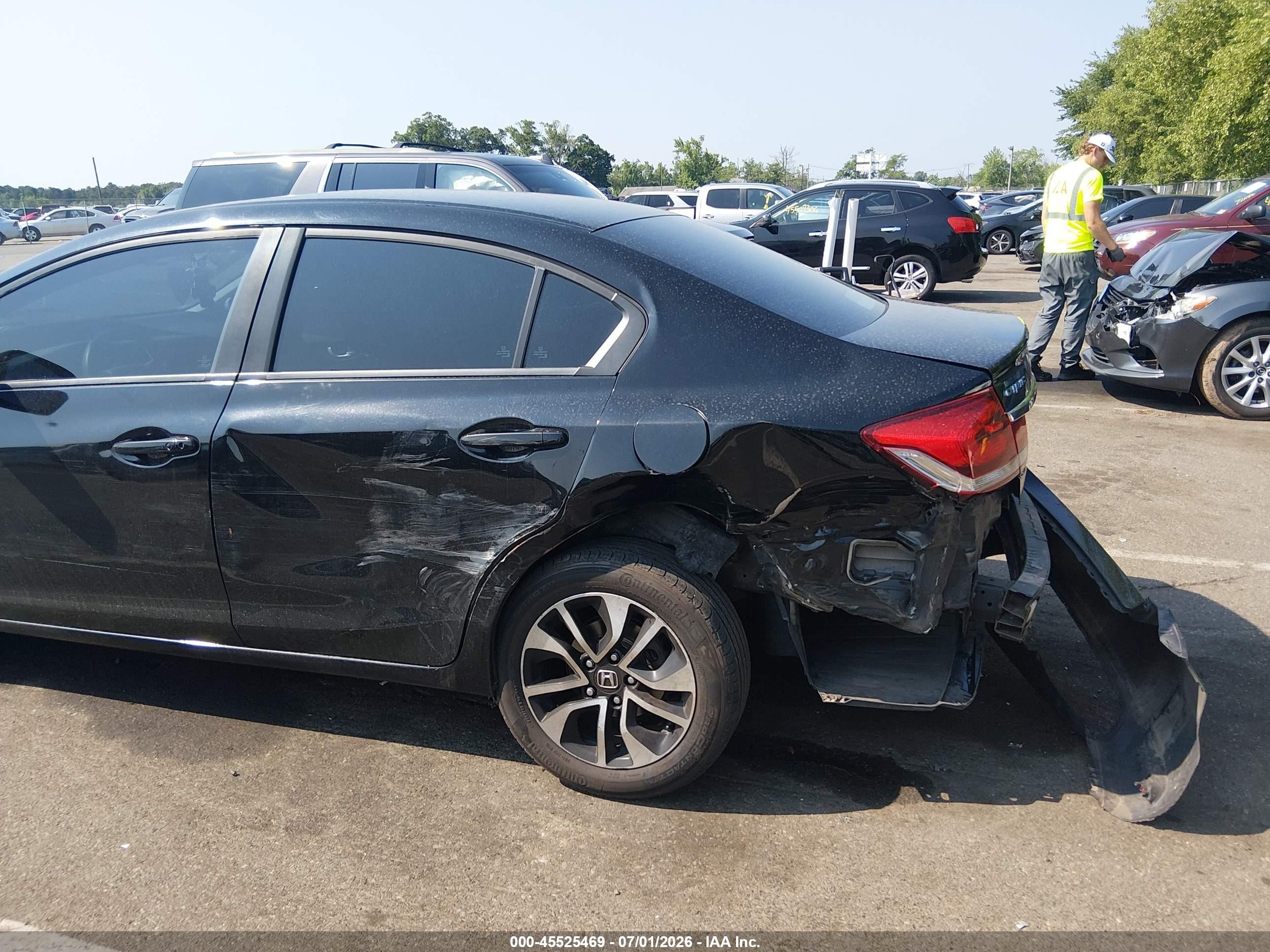 2015 Honda Civic Ex Black vin: 19XFB2F82FE052159