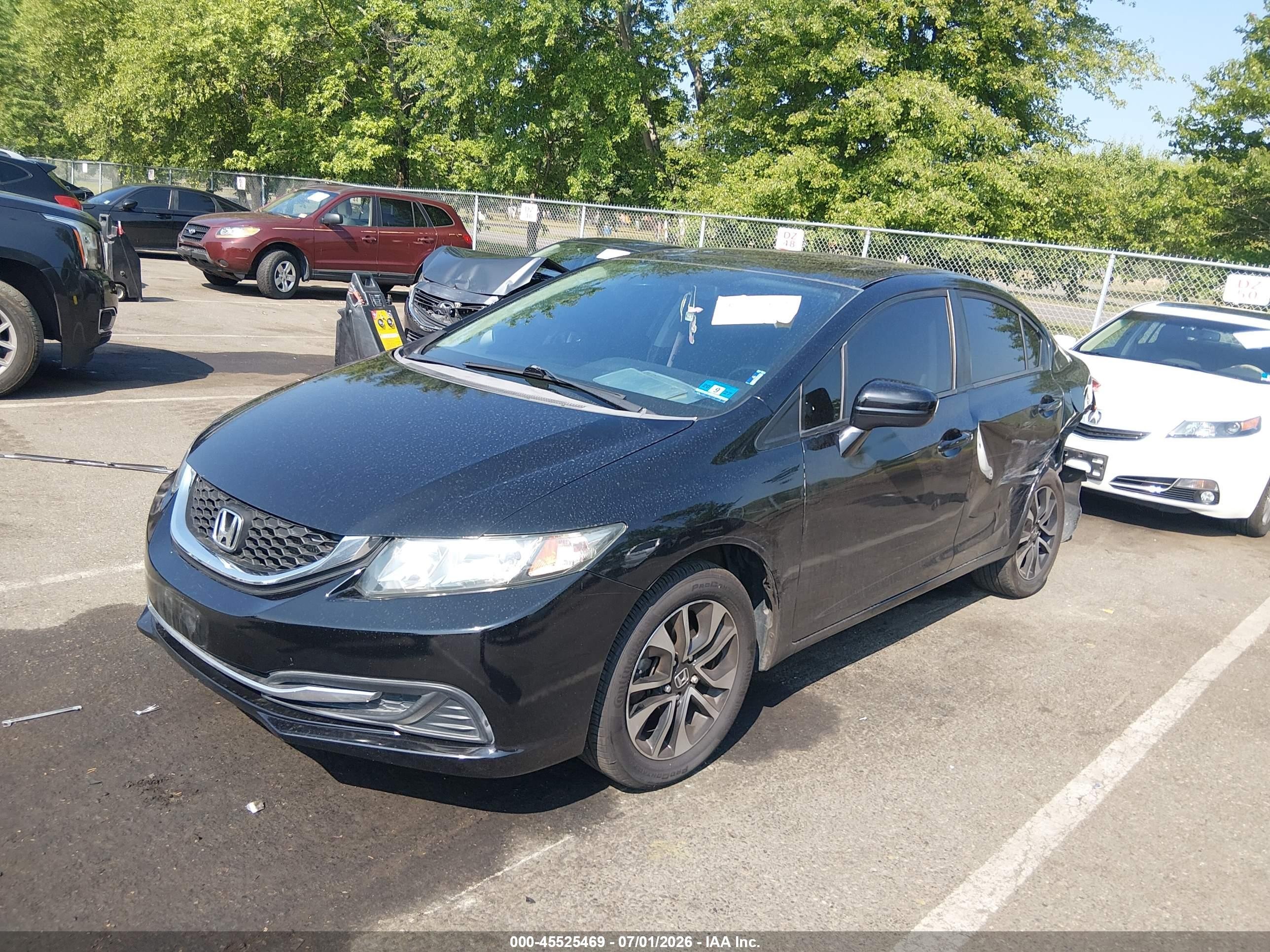 2015 Honda Civic Ex Black vin: 19XFB2F82FE052159