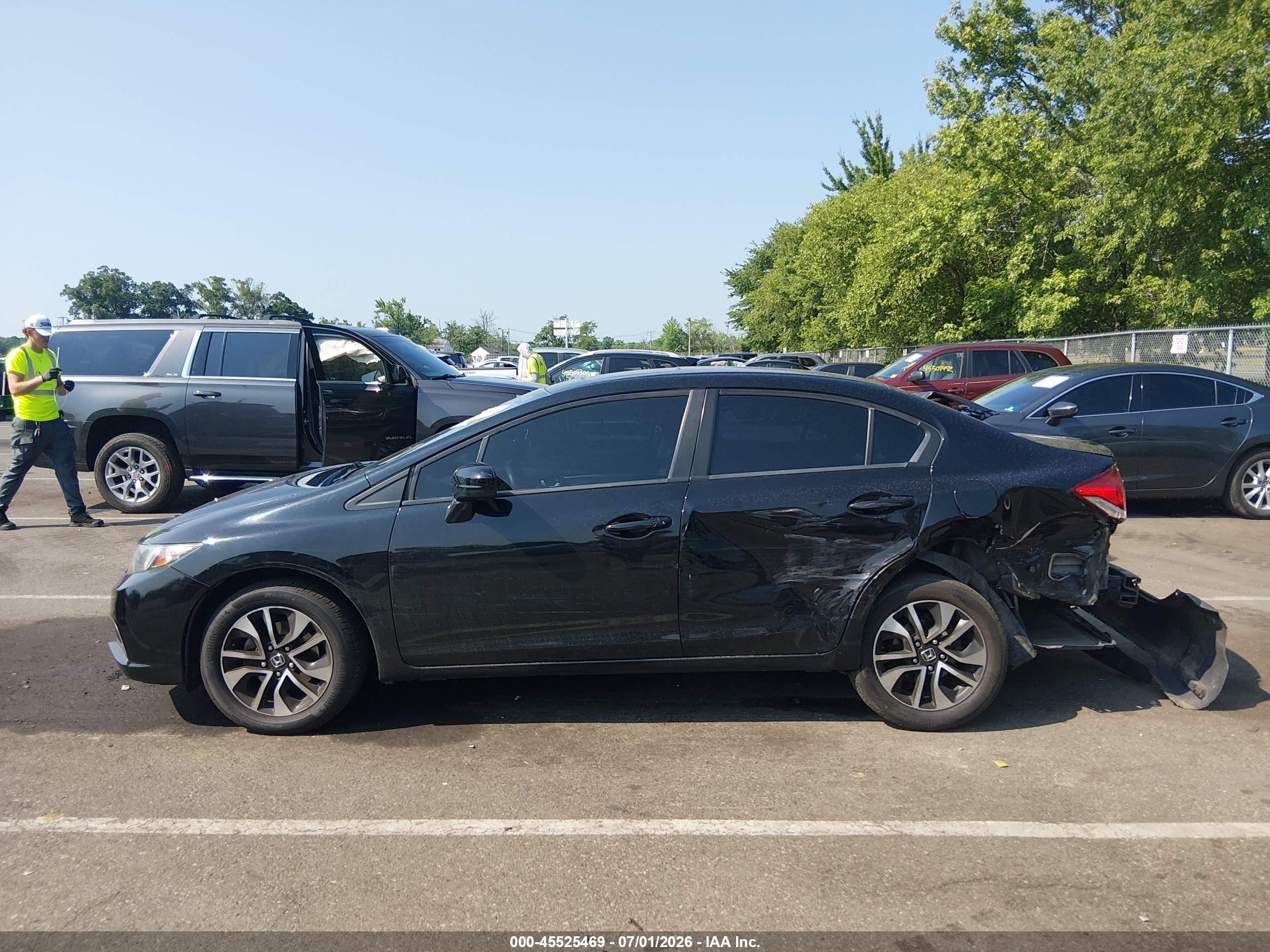2015 Honda Civic Ex Black vin: 19XFB2F82FE052159