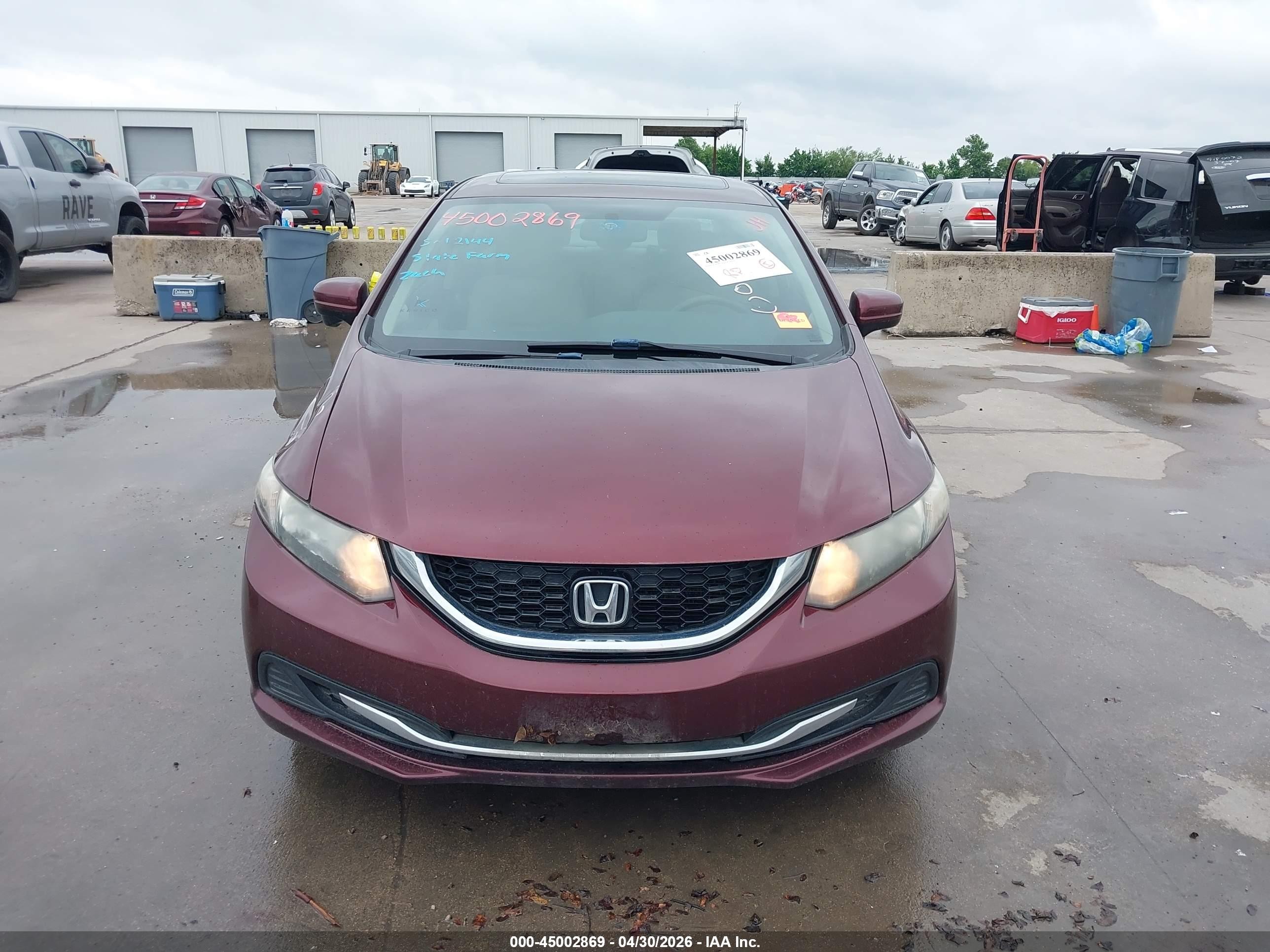 2015 Honda Civic Ex Maroon vin: 19XFB2F82FE064862
