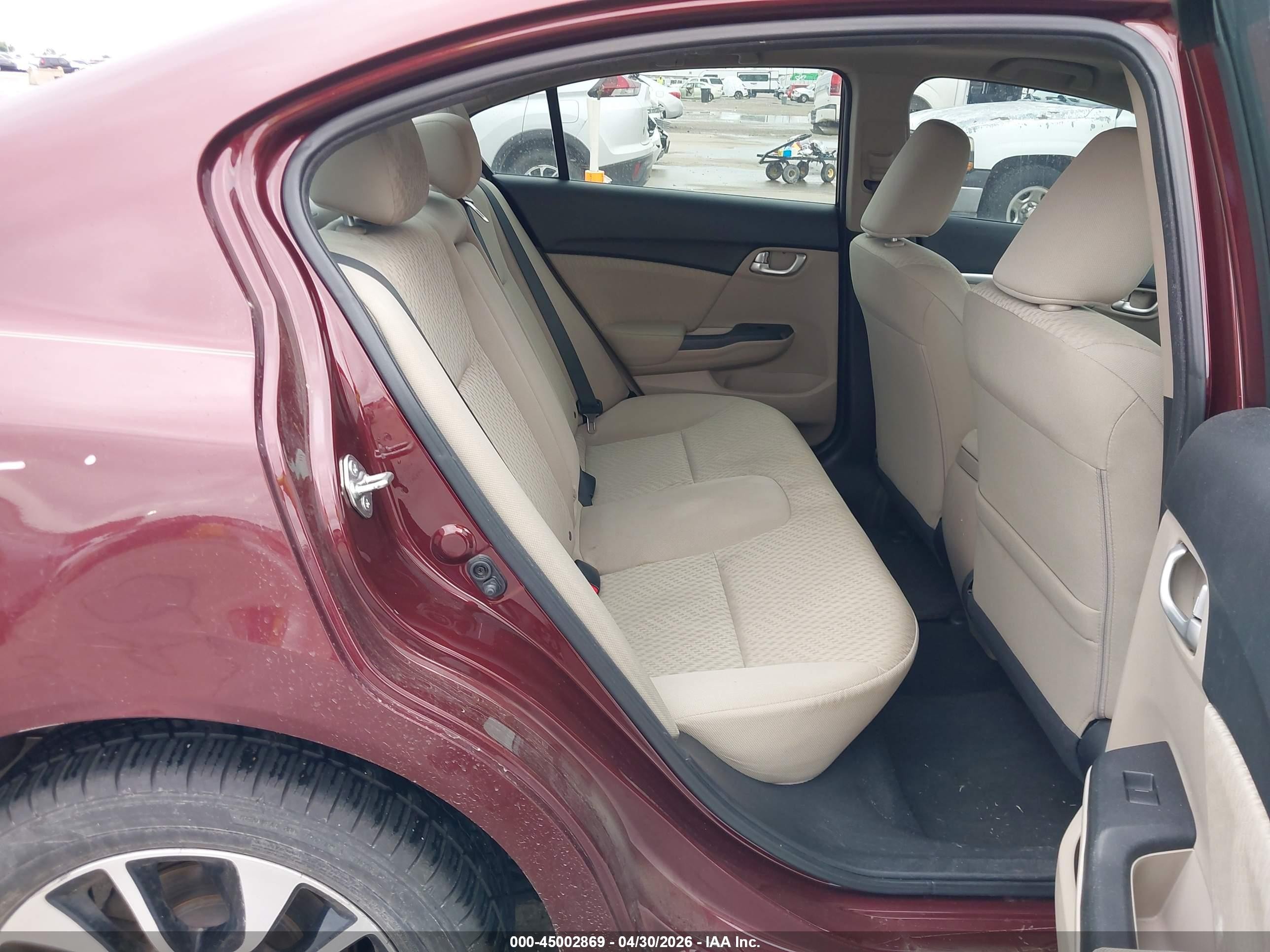 2015 Honda Civic Ex Maroon vin: 19XFB2F82FE064862