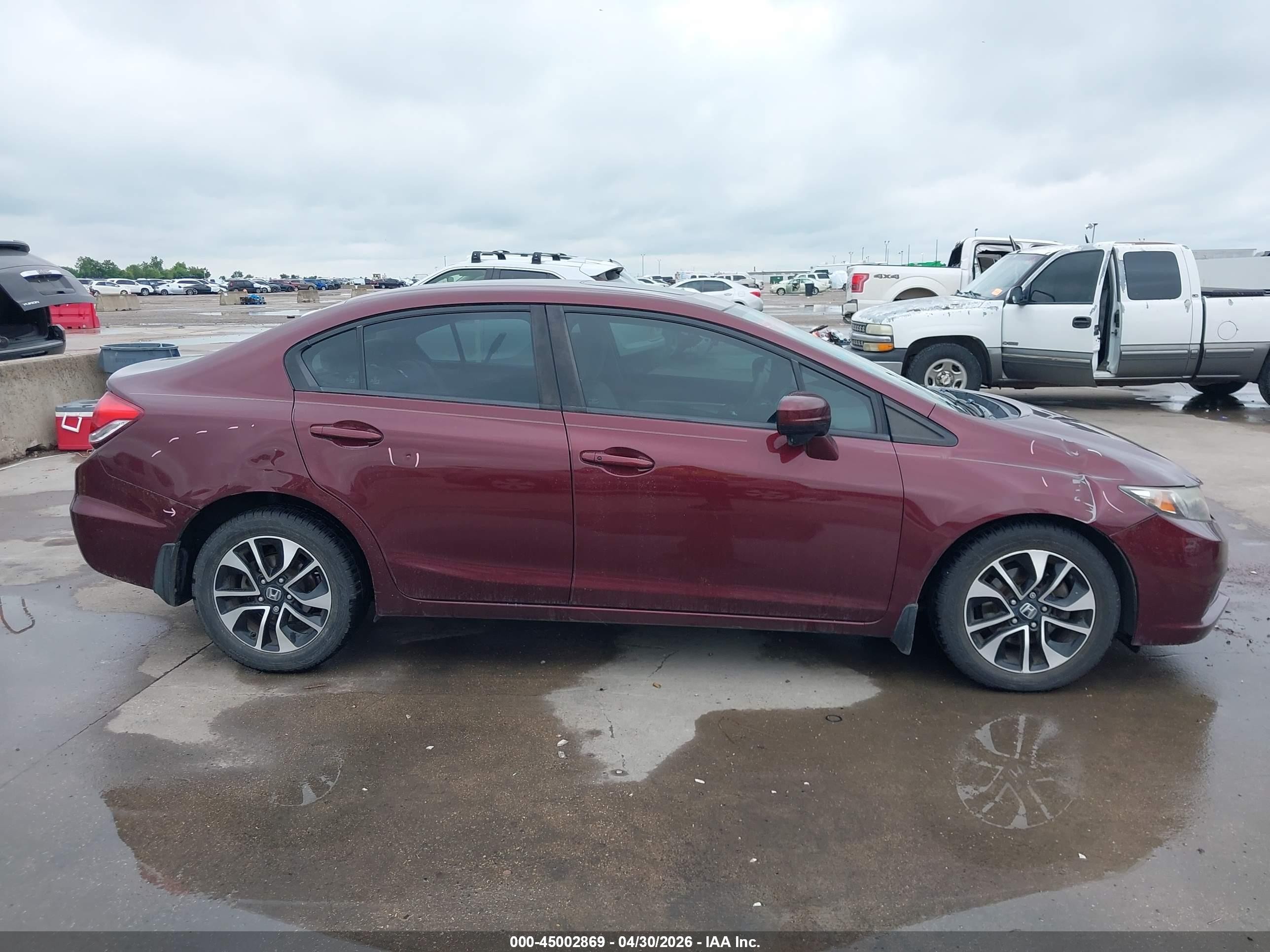 2015 Honda Civic Ex Maroon vin: 19XFB2F82FE064862