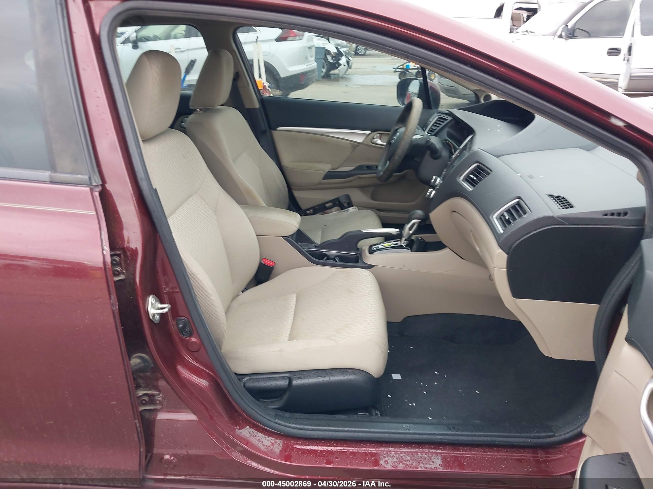 2015 Honda Civic Ex Maroon vin: 19XFB2F82FE064862