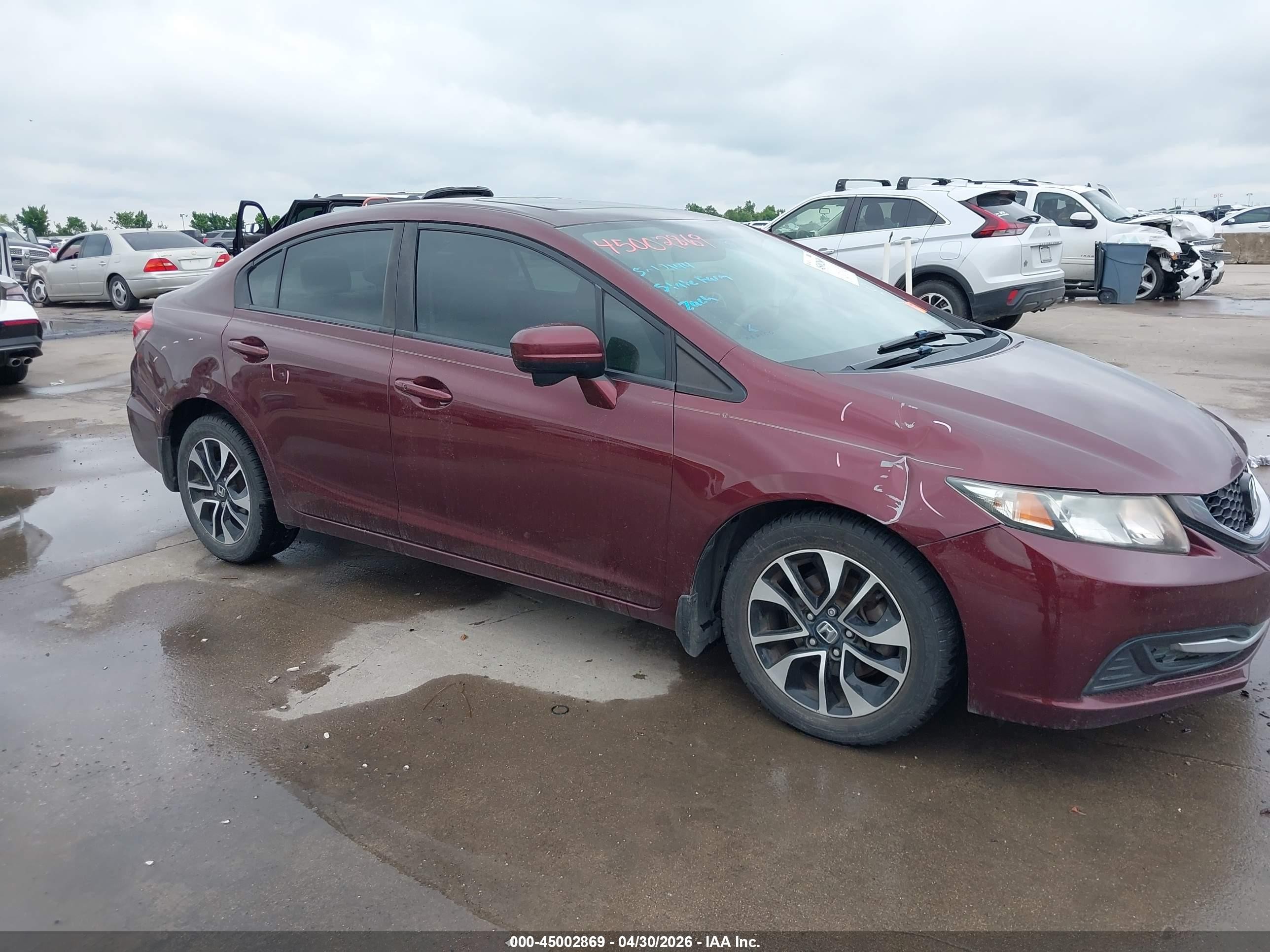 2015 Honda Civic Ex Maroon vin: 19XFB2F82FE064862