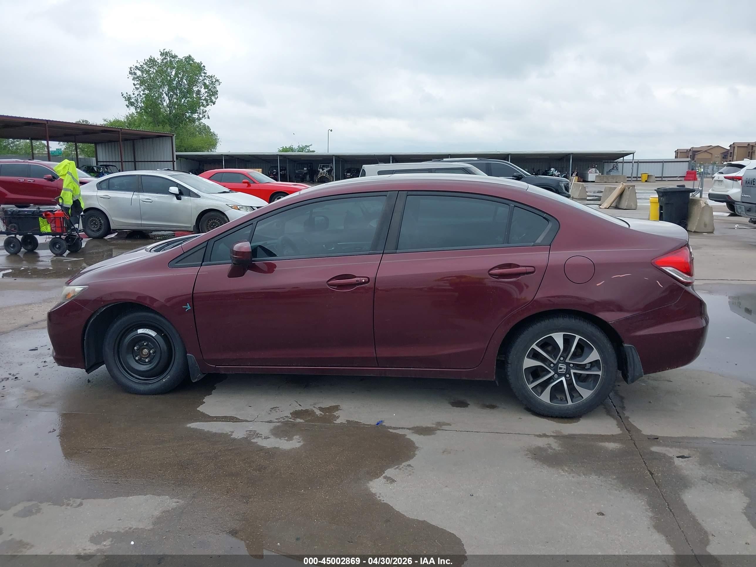 2015 Honda Civic Ex Maroon vin: 19XFB2F82FE064862