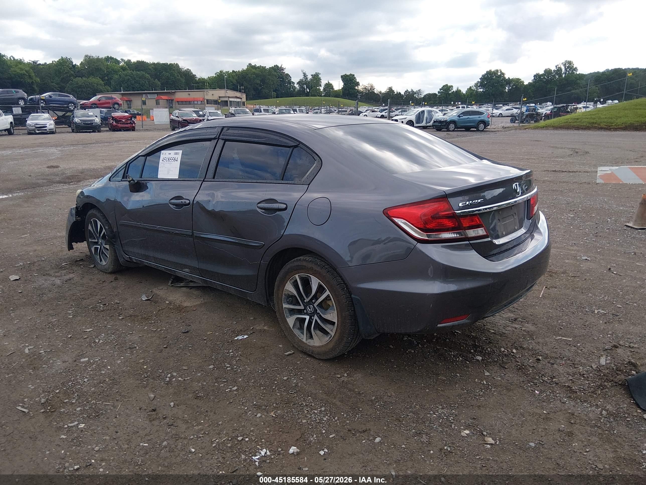 2015 Honda Civic Ex Серый vin: 19XFB2F82FE067647