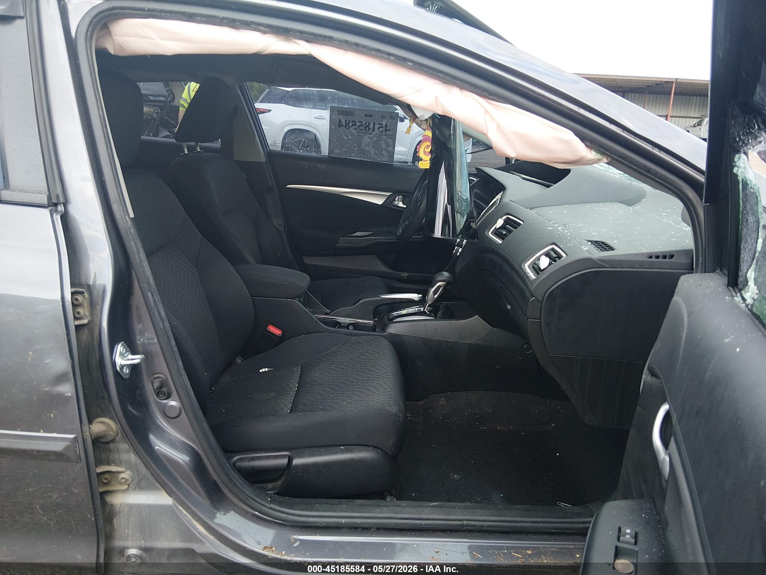 2015 Honda Civic Ex Серый vin: 19XFB2F82FE067647