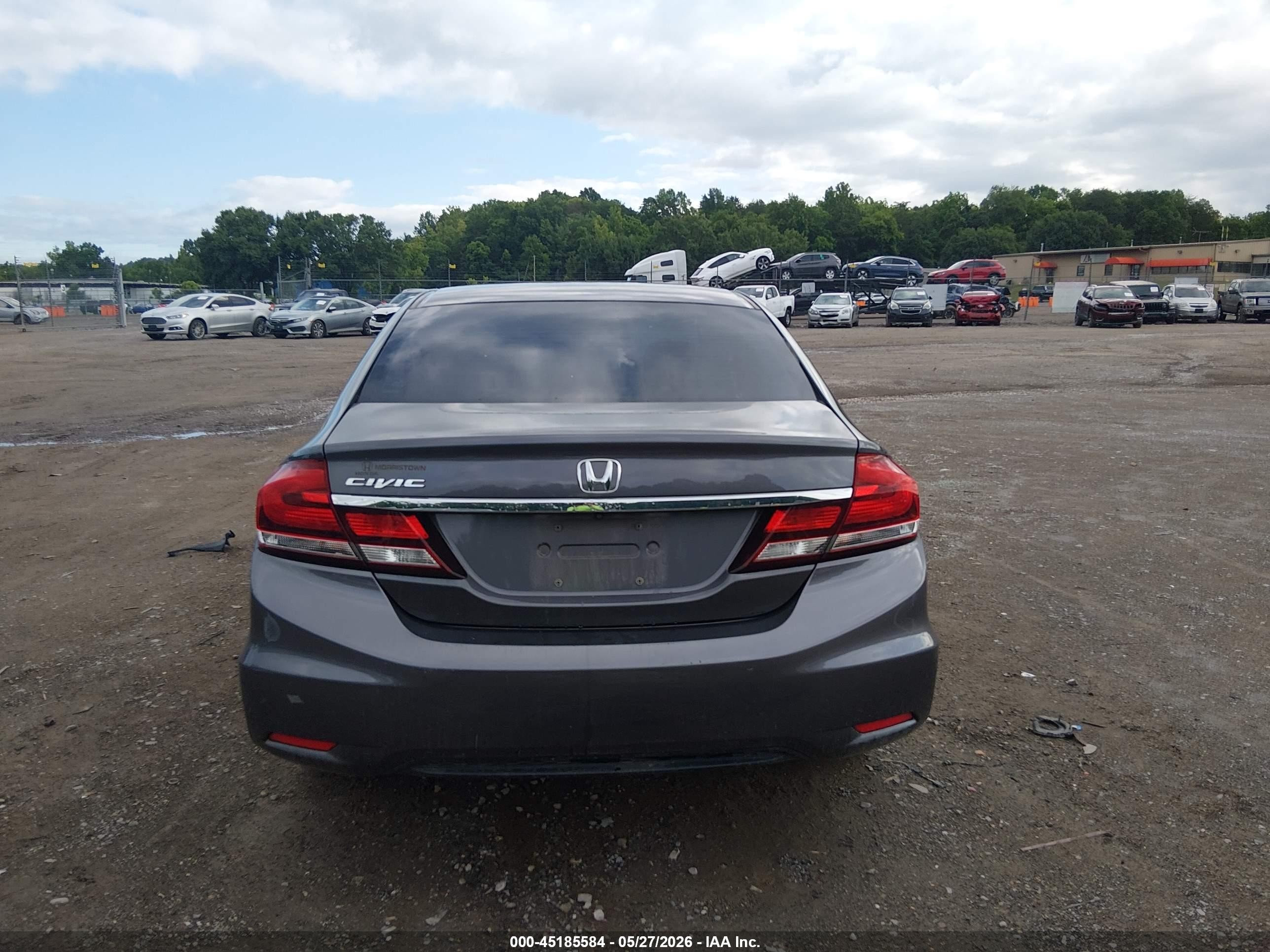 2015 Honda Civic Ex Серый vin: 19XFB2F82FE067647