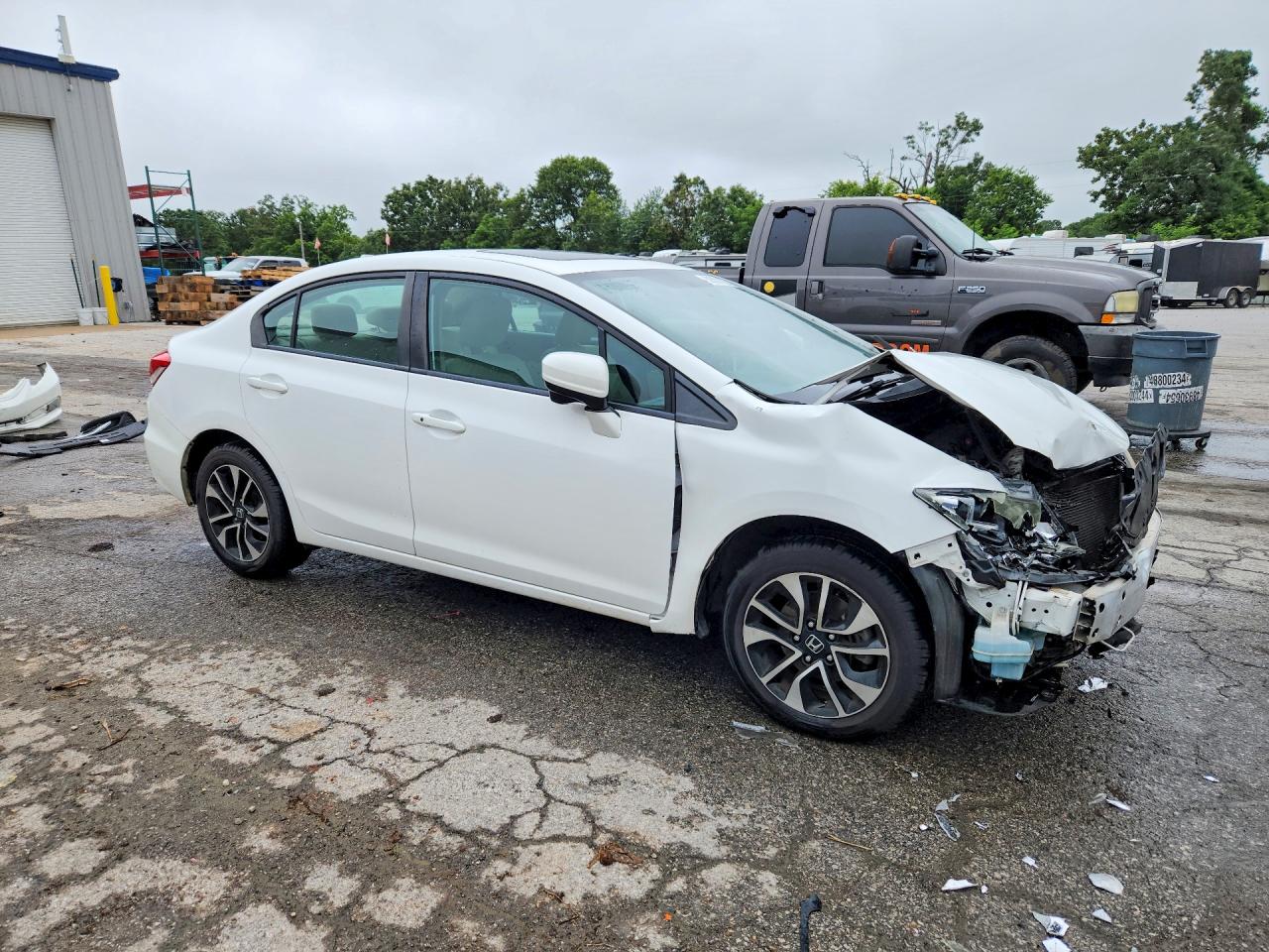 2015 Honda Civic Ex Белый vin: 19XFB2F82FE073500