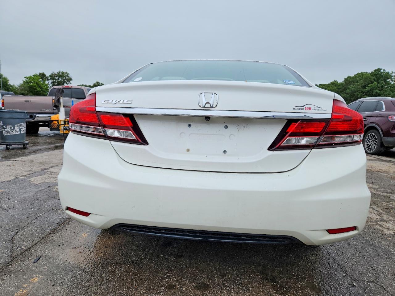 2015 Honda Civic Ex Белый vin: 19XFB2F82FE073500