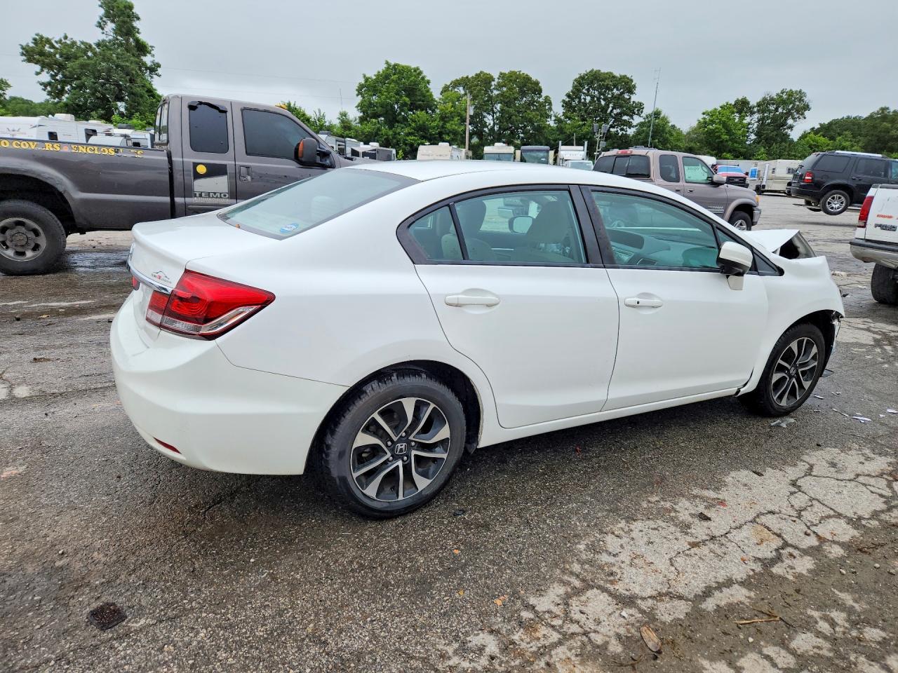 2015 Honda Civic Ex Белый vin: 19XFB2F82FE073500
