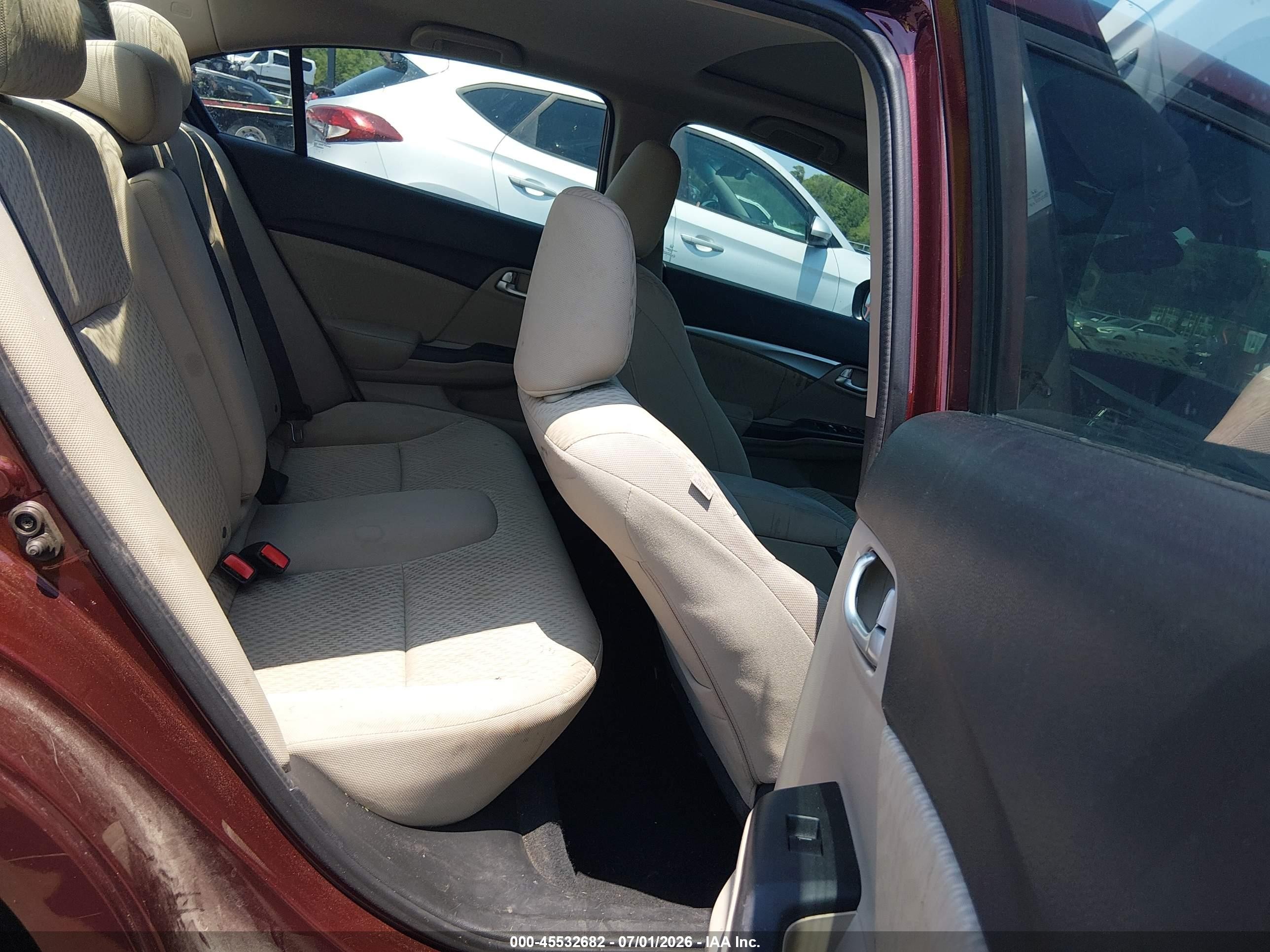 2015 Honda Civic Ex Красный vin: 19XFB2F82FE076249