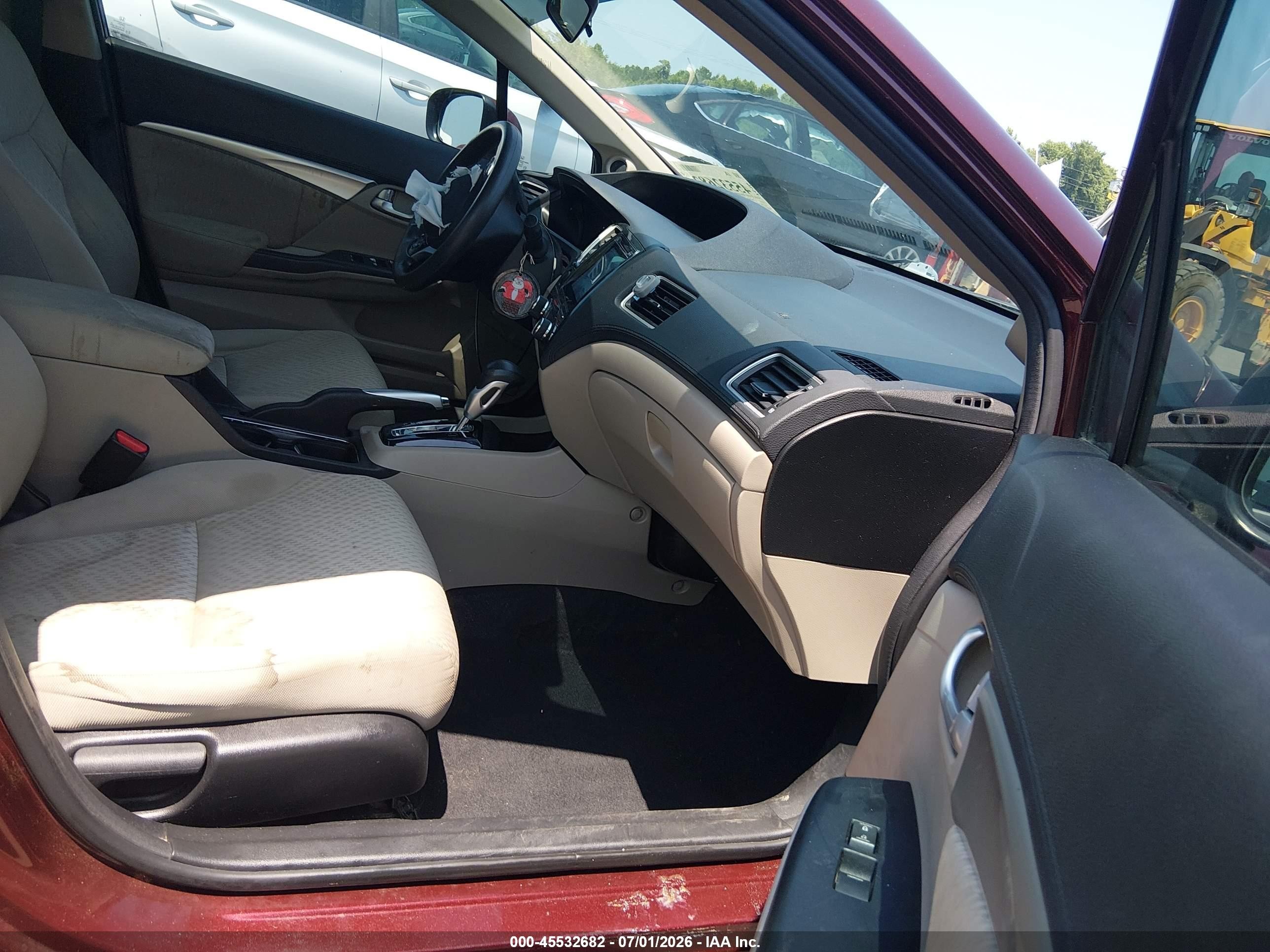 2015 Honda Civic Ex Красный vin: 19XFB2F82FE076249