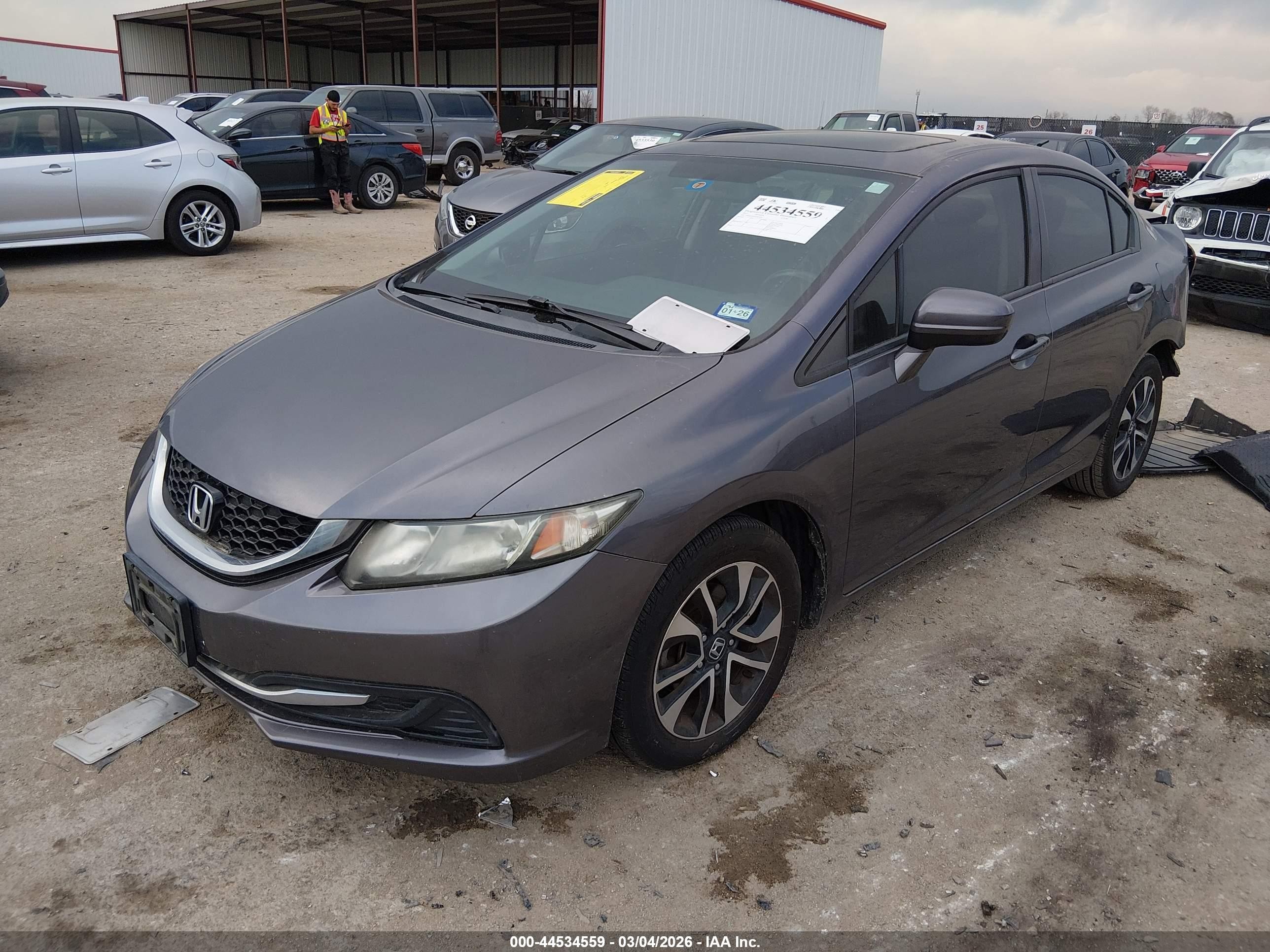 2015 Honda Civic Ex Серебряный vin: 19XFB2F82FE083024