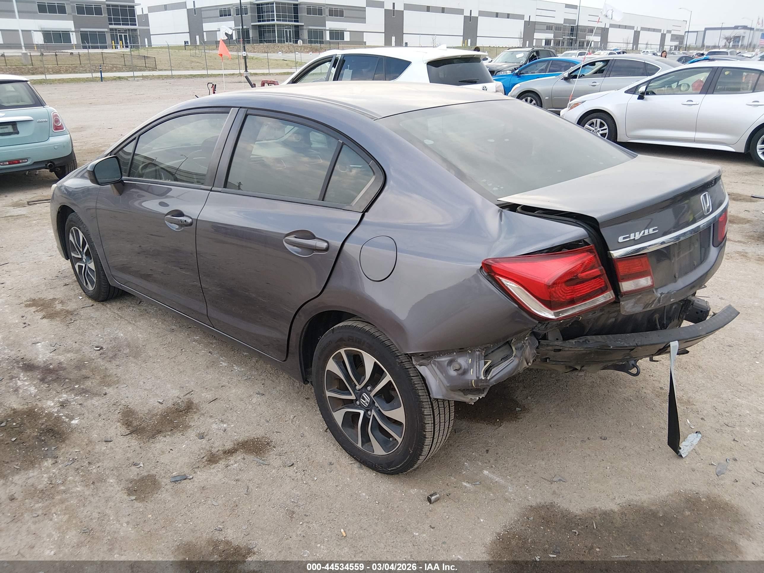 2015 Honda Civic Ex Серебряный vin: 19XFB2F82FE083024