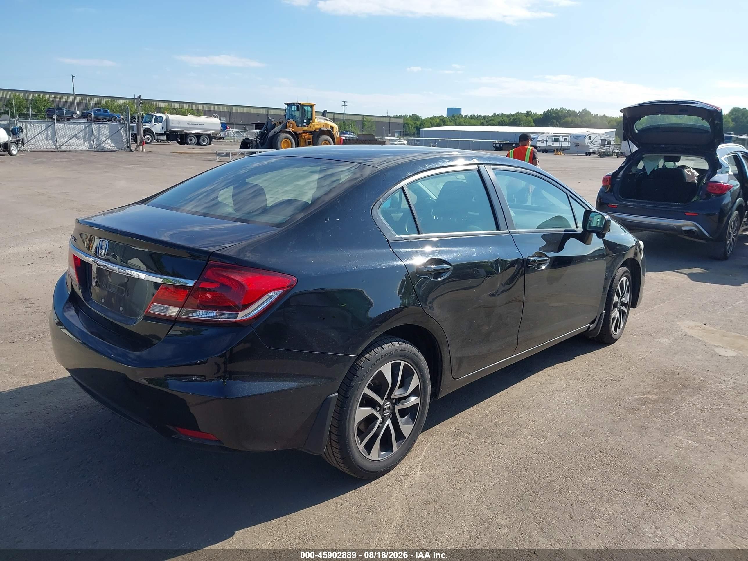 2015 Honda Civic Ex Черный vin: 19XFB2F82FE086960