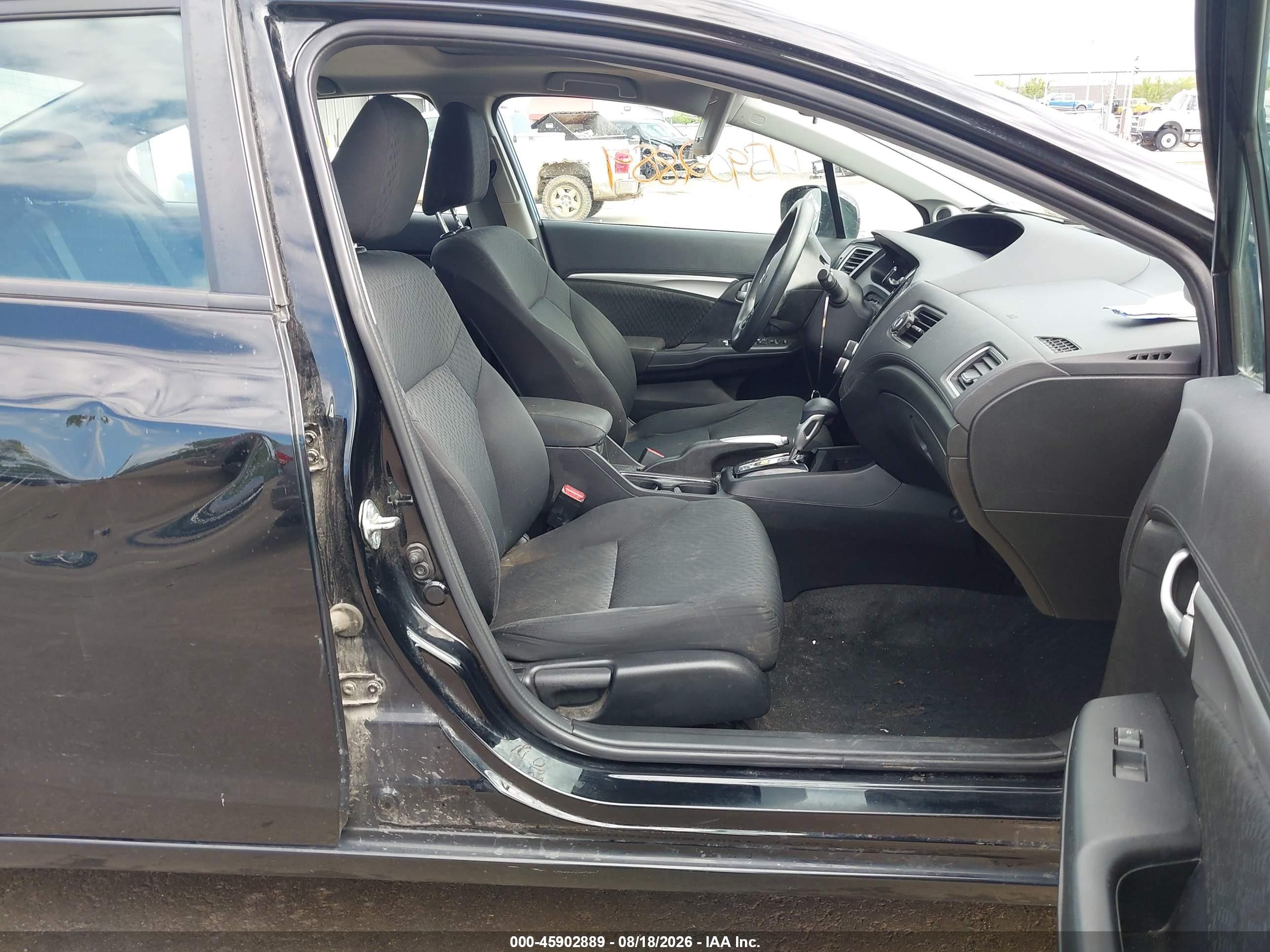 2015 Honda Civic Ex Черный vin: 19XFB2F82FE086960
