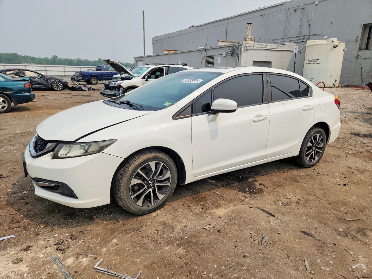 2015 Honda Civic Ex White vin: 19XFB2F82FE097974