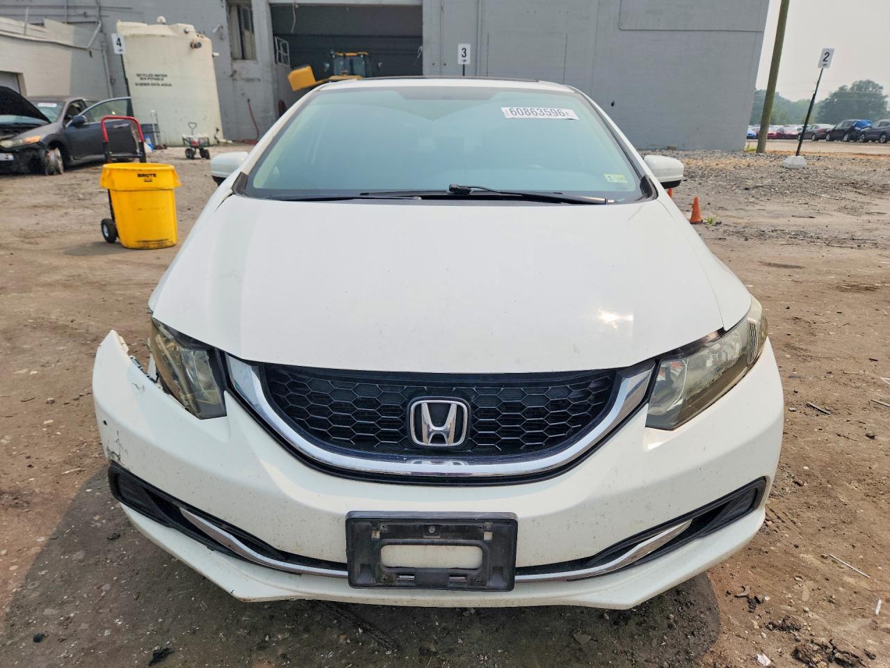 2015 Honda Civic Ex White vin: 19XFB2F82FE097974