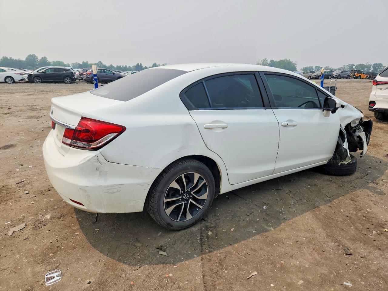 2015 Honda Civic Ex White vin: 19XFB2F82FE097974