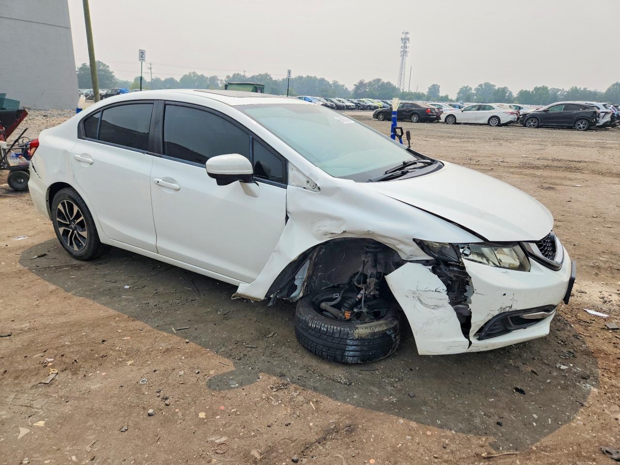 2015 Honda Civic Ex White vin: 19XFB2F82FE097974