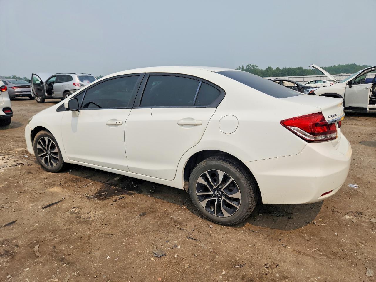 2015 Honda Civic Ex White vin: 19XFB2F82FE097974