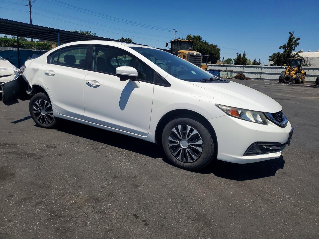 2015 Honda Civic Ex White vin: 19XFB2F82FE203422