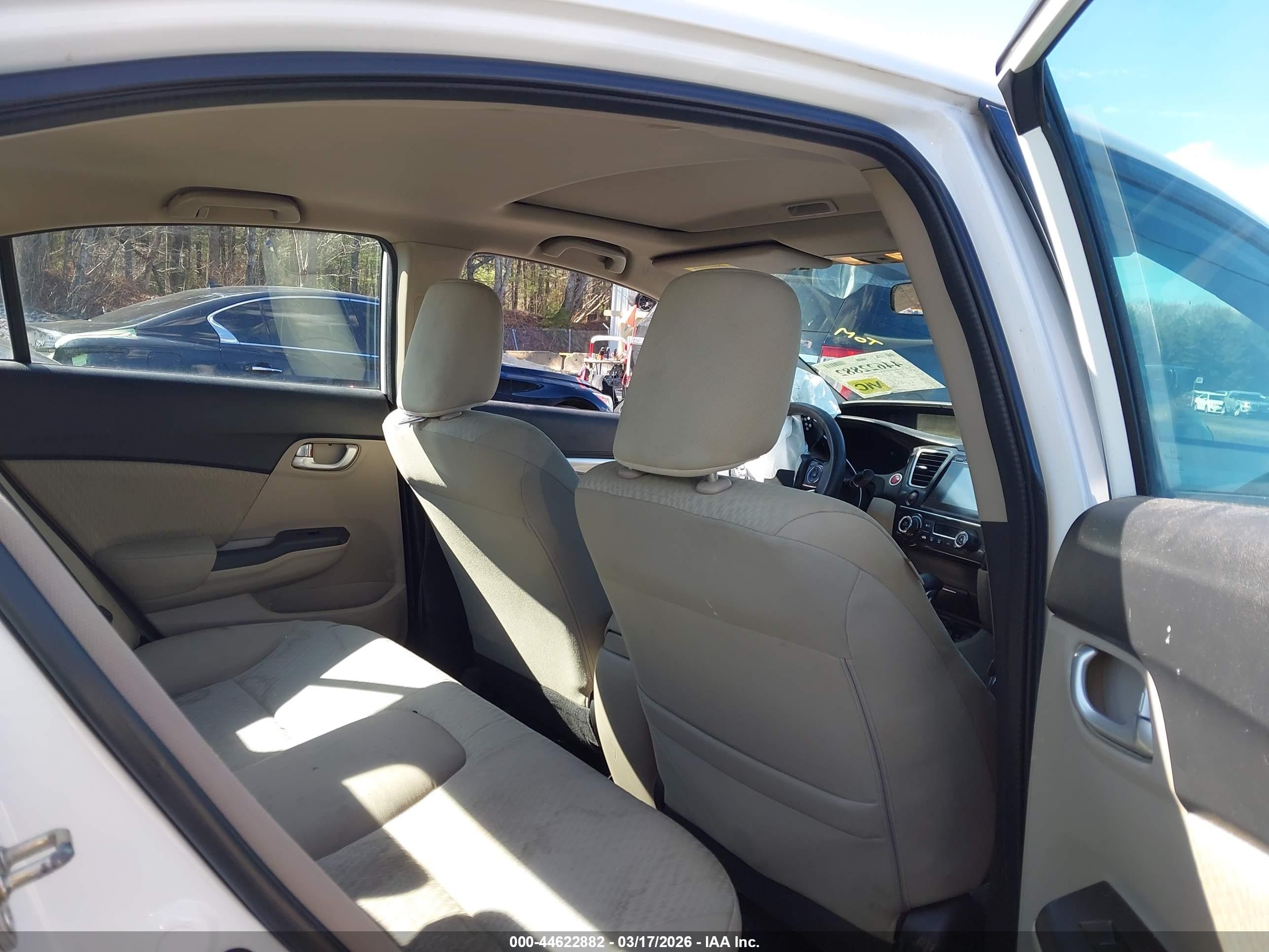 2015 Honda Civic Ex White vin: 19XFB2F82FE224531