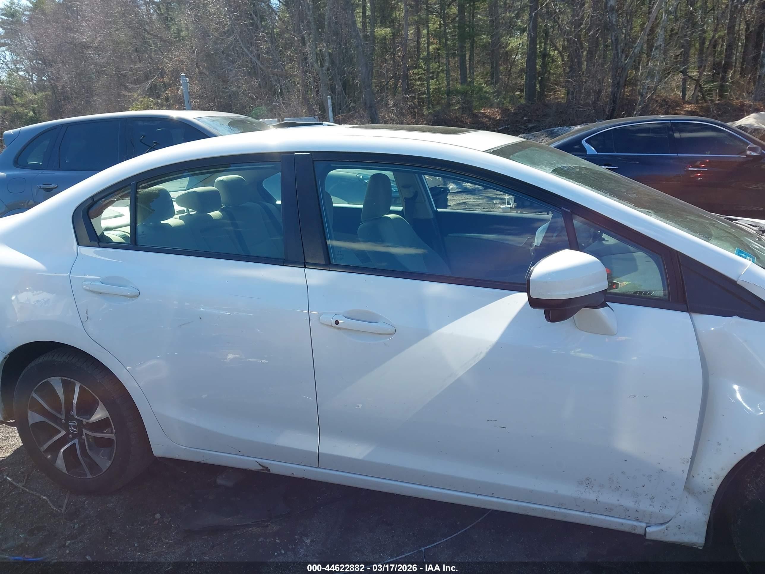 2015 Honda Civic Ex White vin: 19XFB2F82FE224531