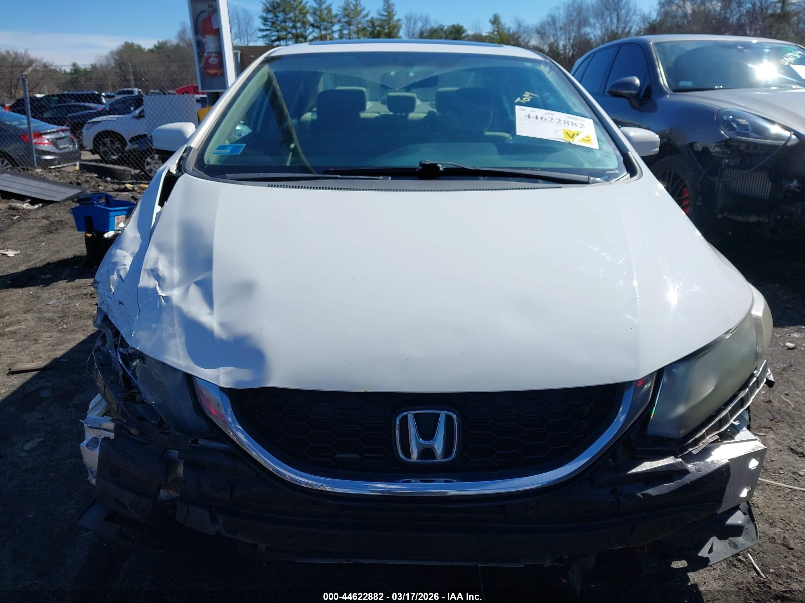 2015 Honda Civic Ex White vin: 19XFB2F82FE224531