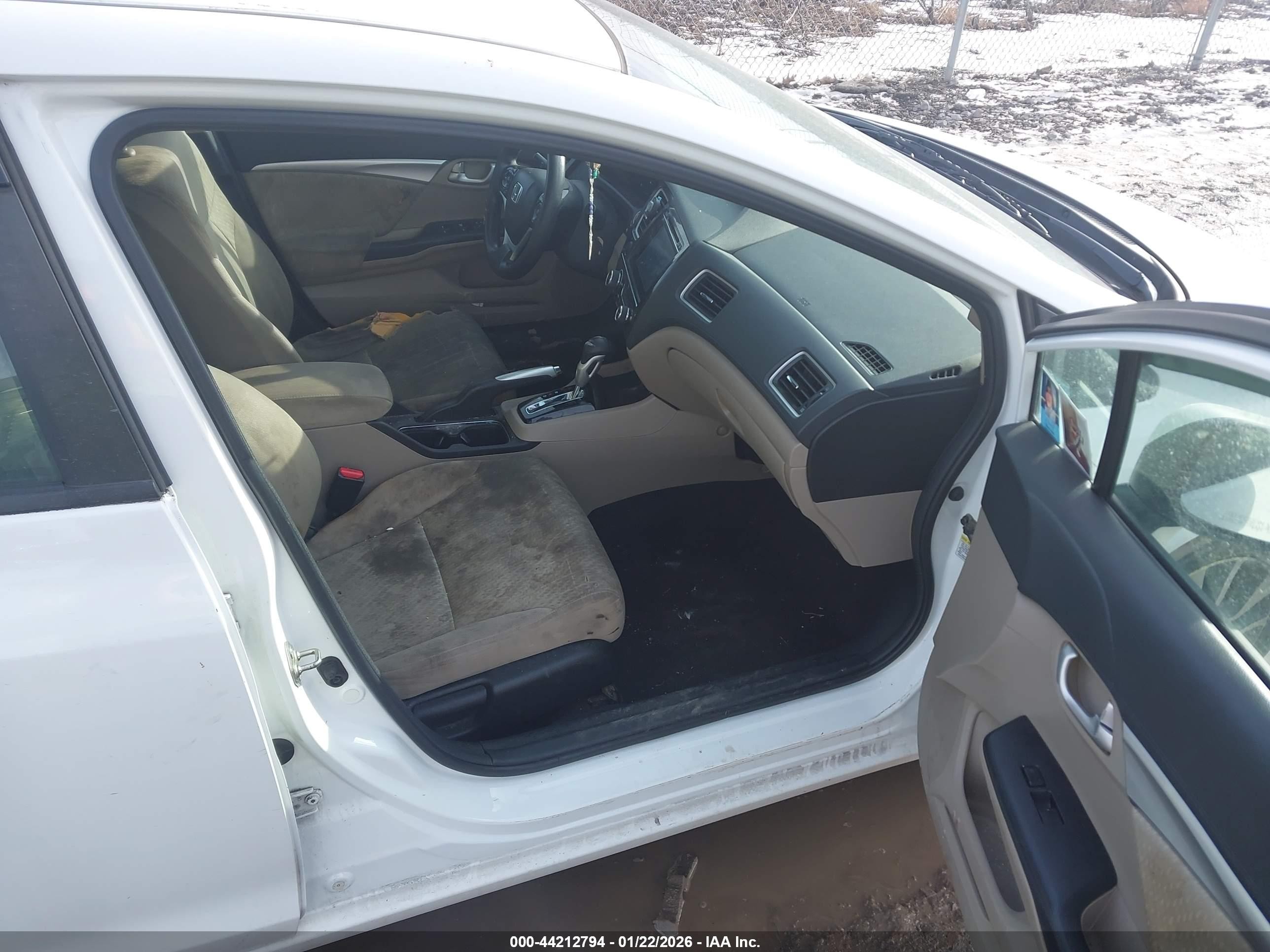 2015 Honda Civic Ex White vin: 19XFB2F82FE234105