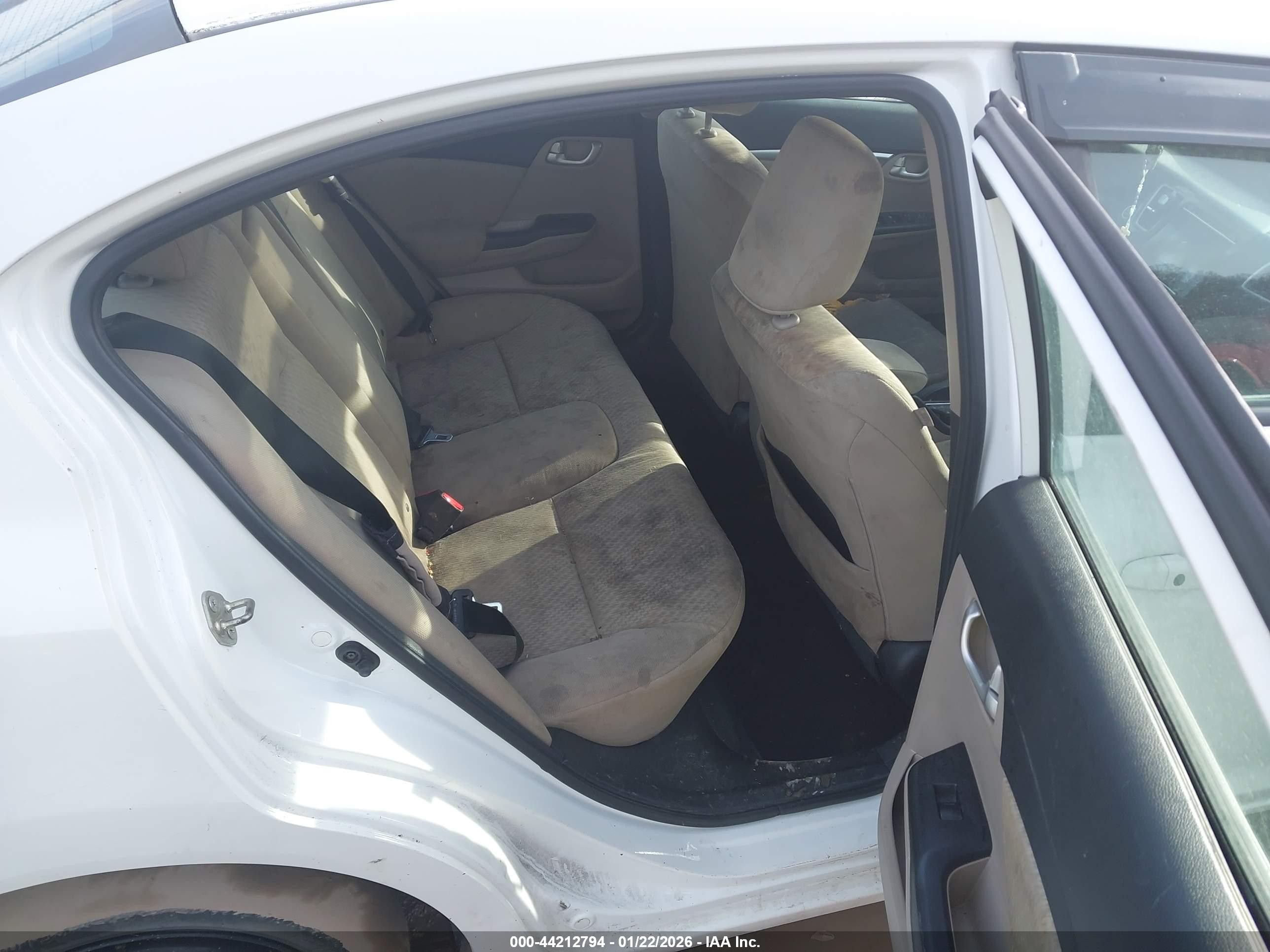 2015 Honda Civic Ex White vin: 19XFB2F82FE234105